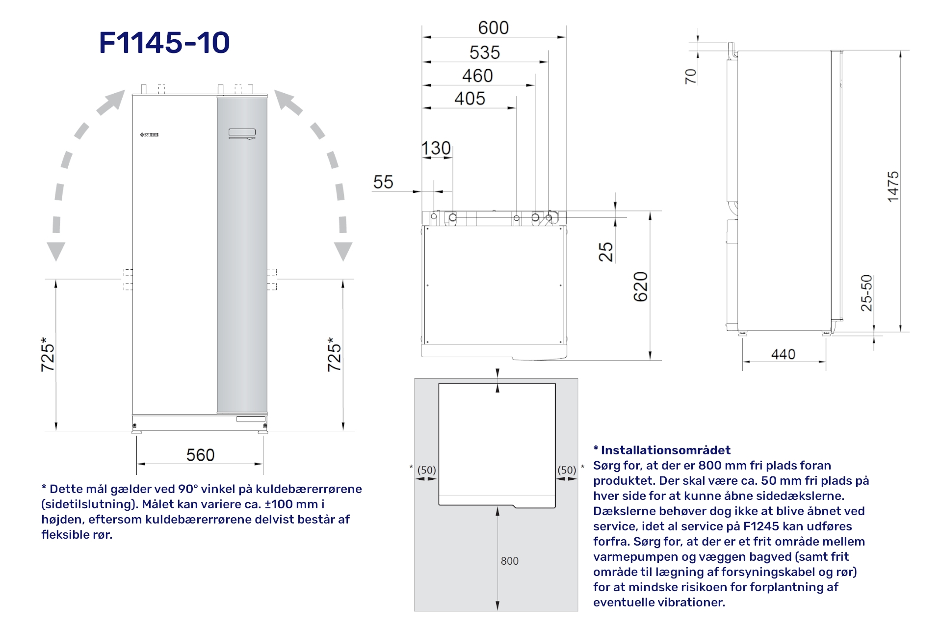 Vølund F1145 jordvarmepumpe 10 KW 065550 (S) - Billede 2