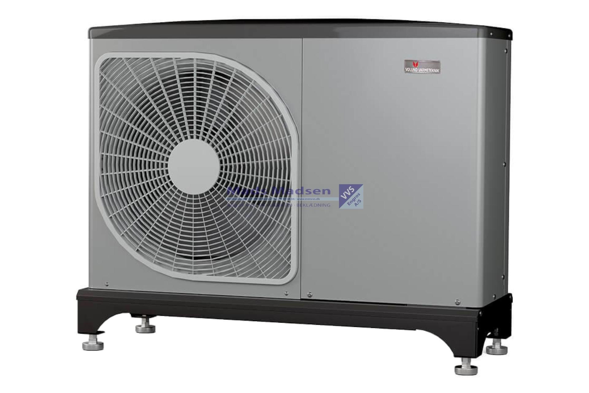 Vølund F2050-10 varmepumpe luft/vand 0,5-11 KW (ydelse v/-7/45° = 8,3 KW) m/frekvensregulerende kompressorer (1 face - kræver 16amp - HP/FI relæ) 064318 (S)