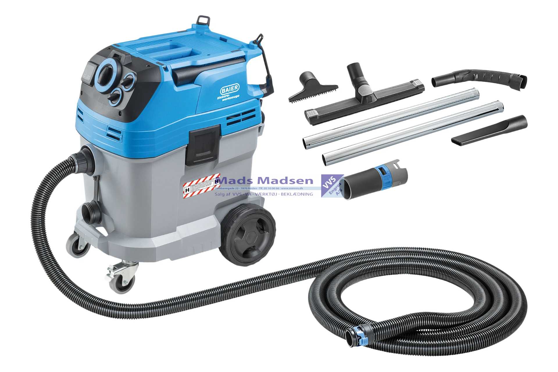 Baier Industristøvsuger BSS608H H-Klasse *NETTOPRIS*