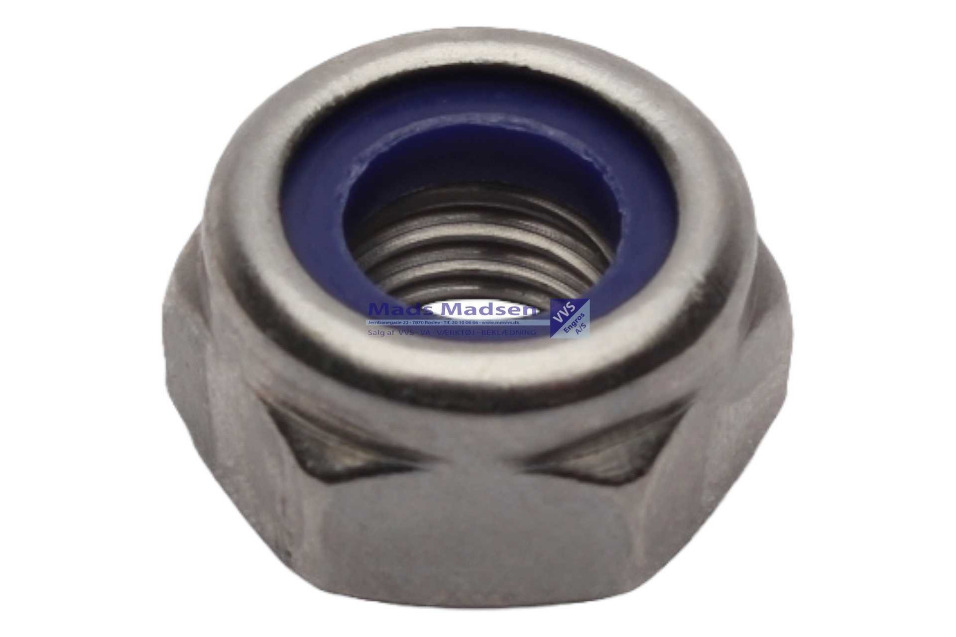 M6 Låsemøtrik DIN 985 A2 500 stk/pk