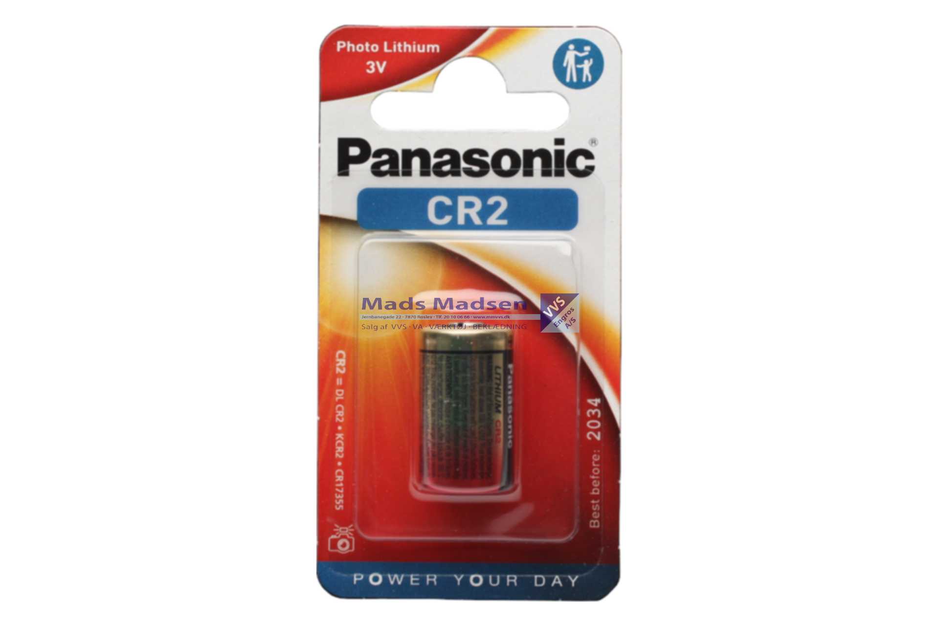 Lithium Photo Batteri 3V CR-2