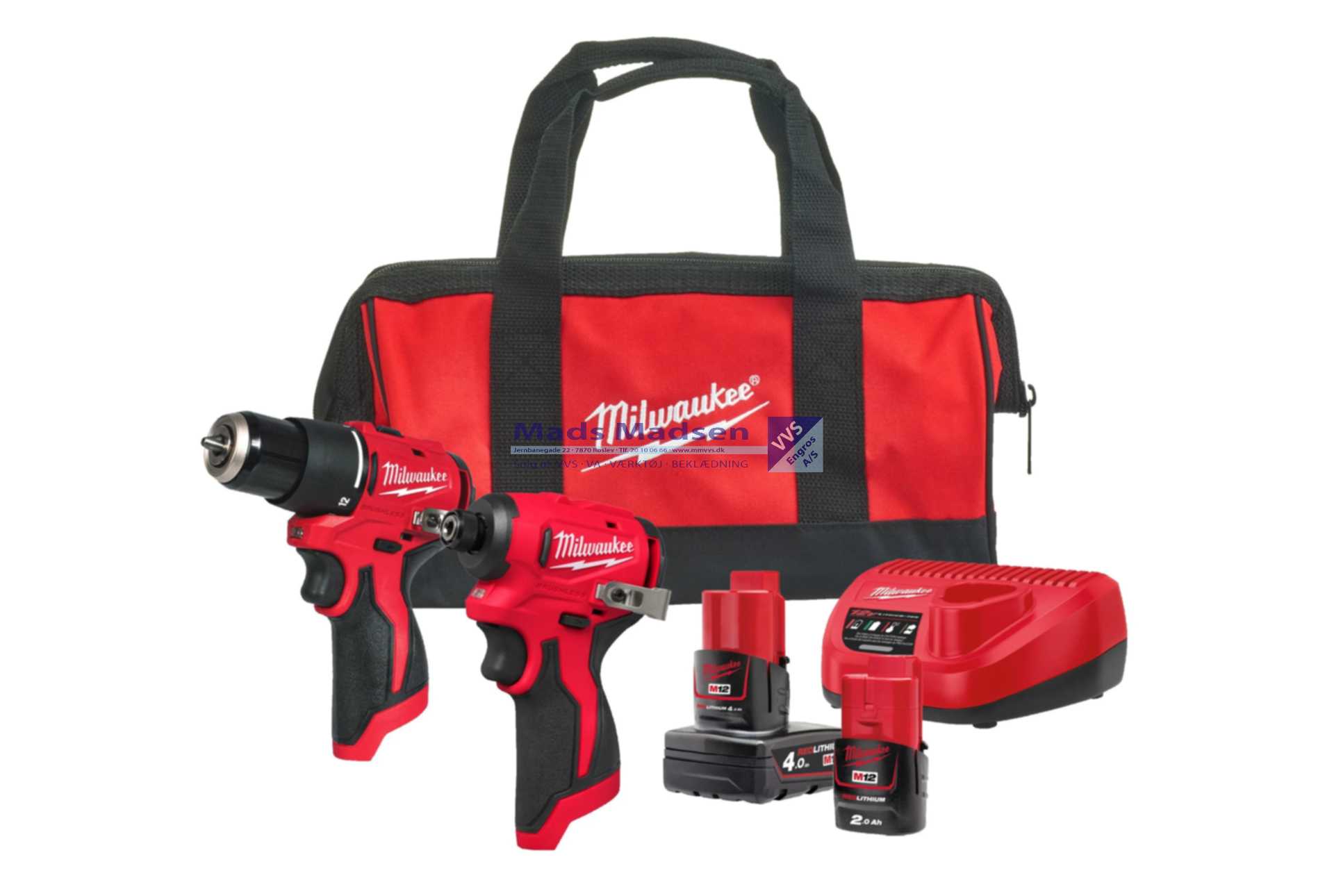 Milwaukee M12 Kompakt powerpack BLPP2B-422B 4933500425 *NETTOPRIS*