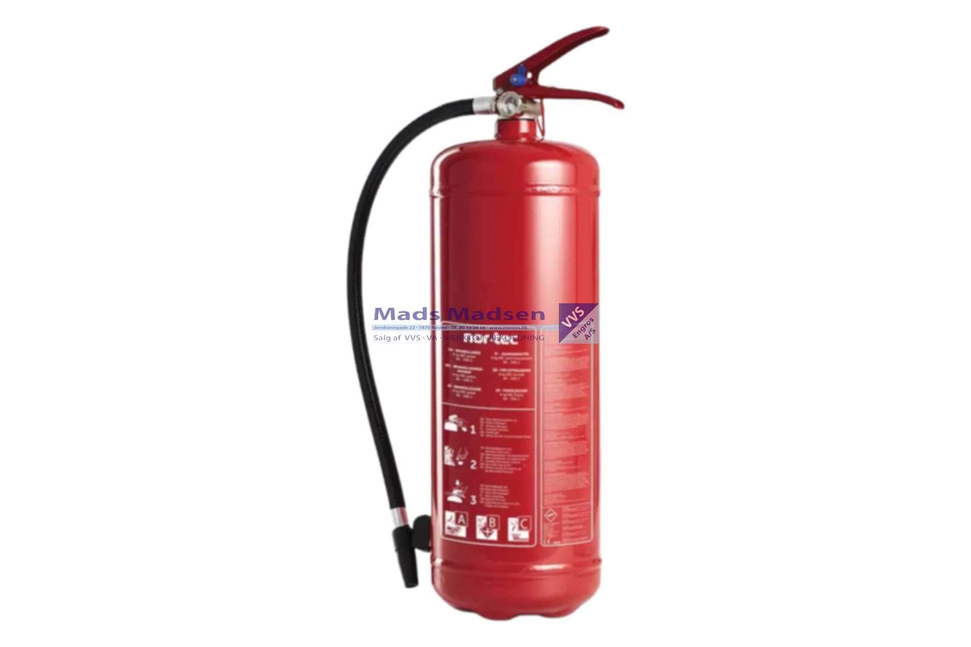 Nor-tec skumslukker 6 kg. - UN 1044 - Farekl. 2.2 *NETTOPRIS*