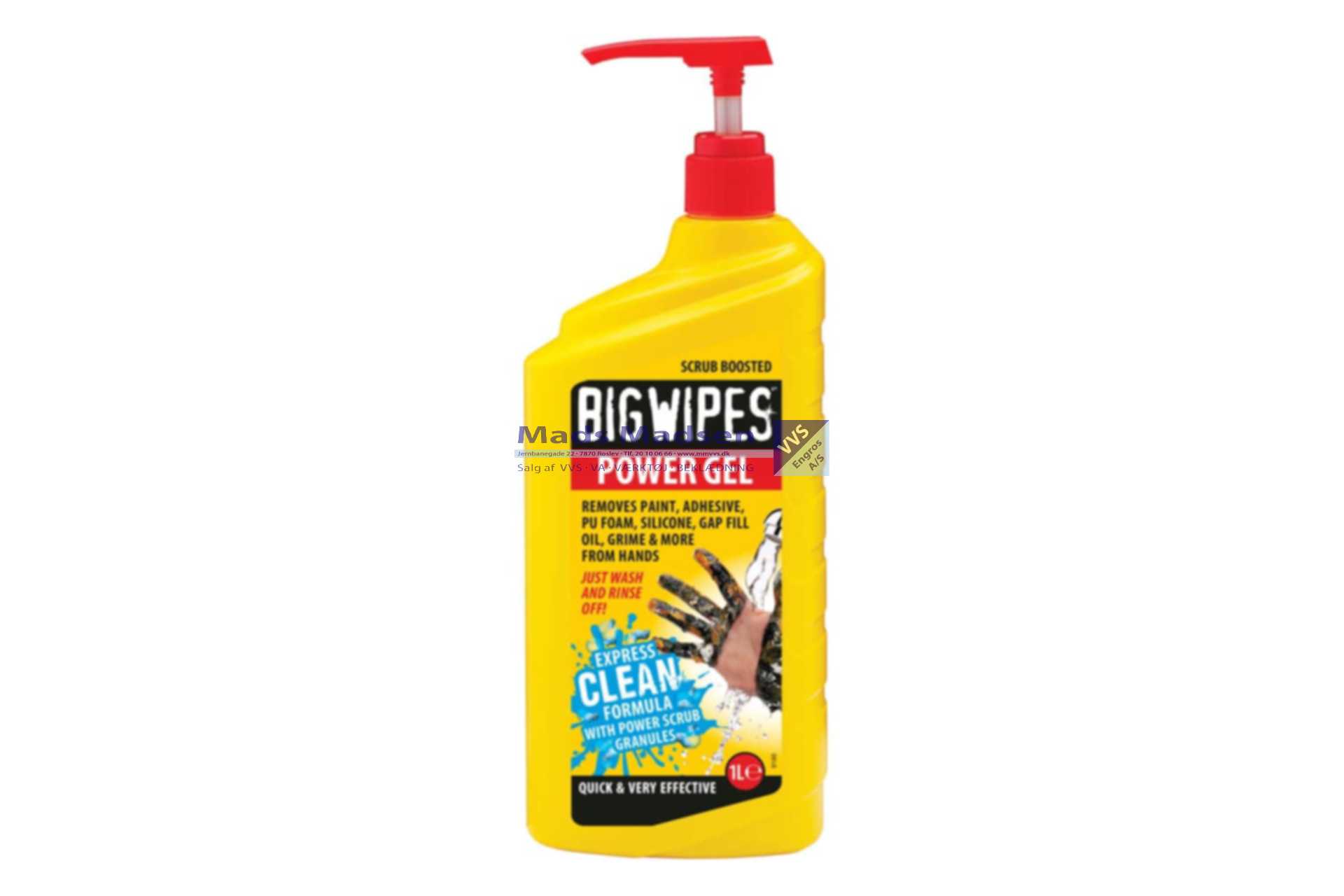 Big Wipes Red Power-Gel håndrens á 1 ltr.