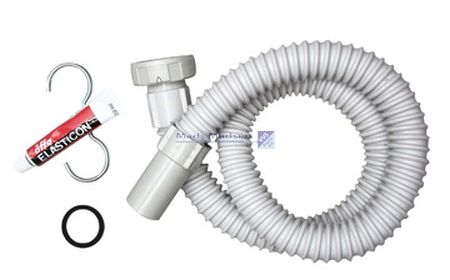 1 1/4" x 1000mm afløbsslange afkortelig