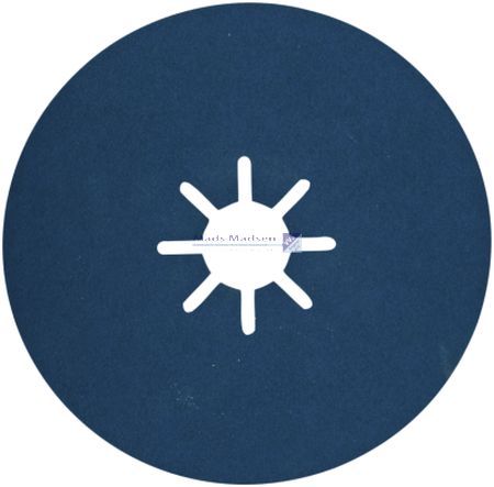 Ø125 Fiberrondeller Zirkon stål/rustfri K80