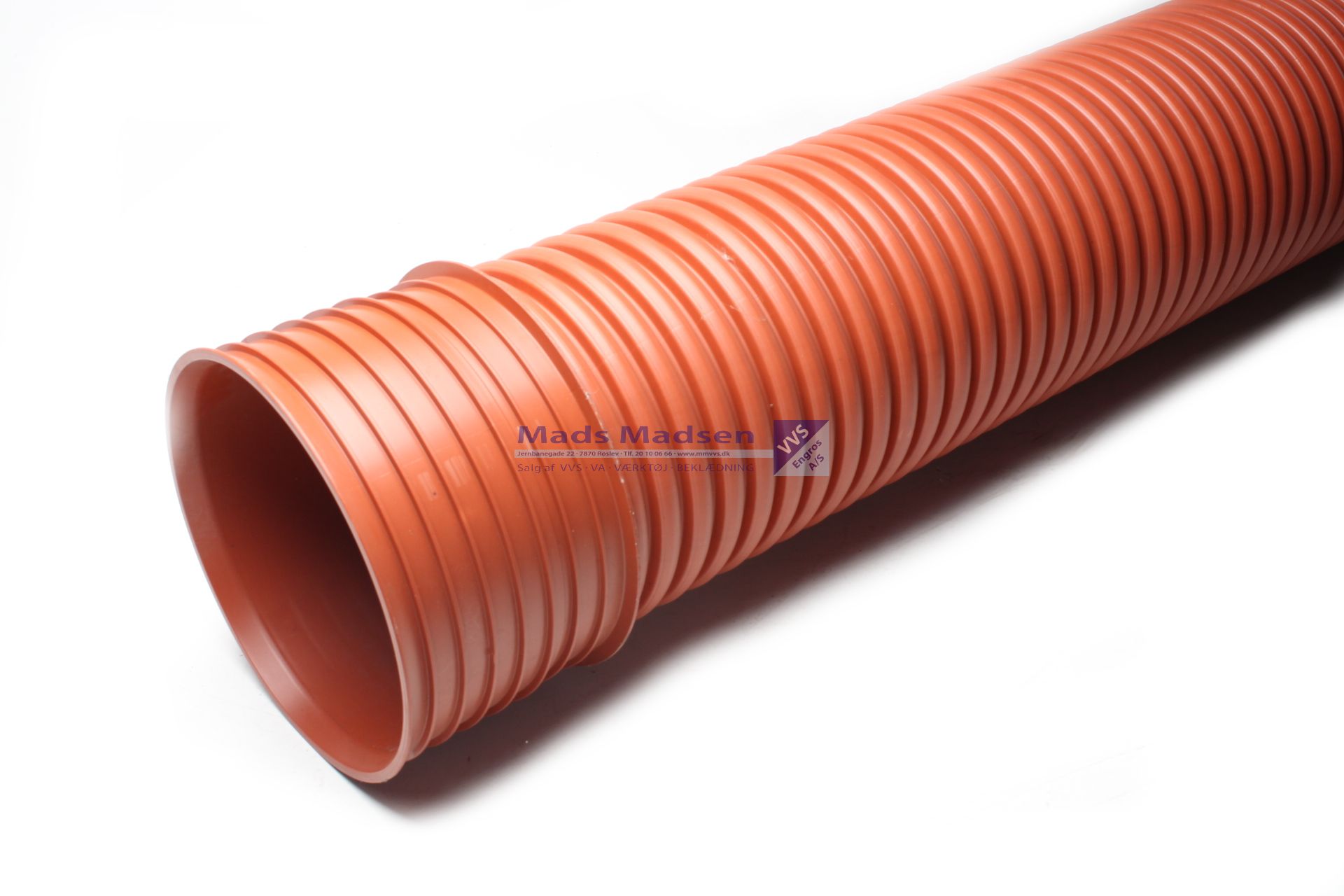 600/683mm PP Kaczmarek K2 korrugeret rør á 3mtr SN8 incl gi.ring