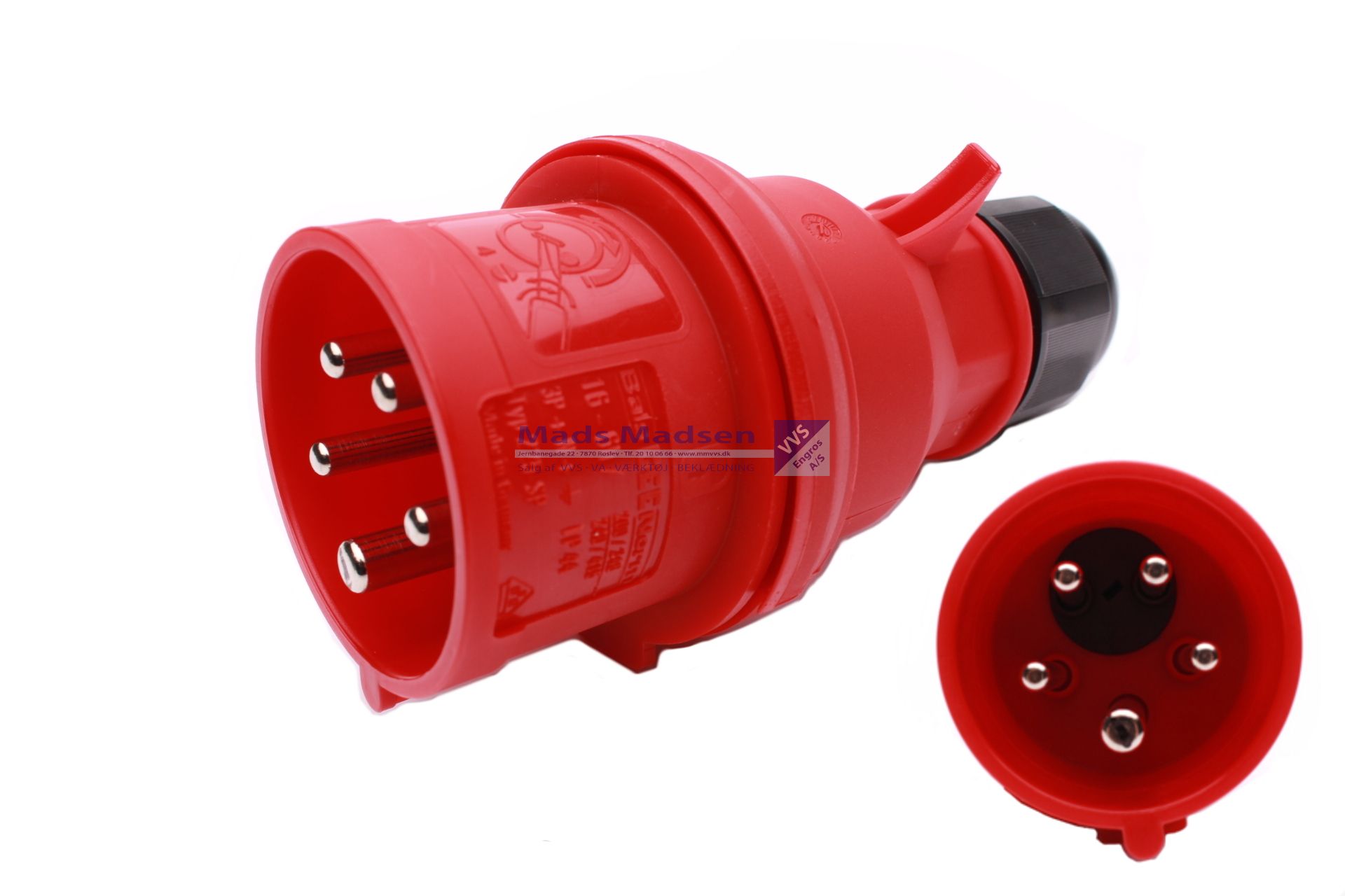 CEE Stikprop fasevender 5P 16A 400V 6H *NETTOPRIS*