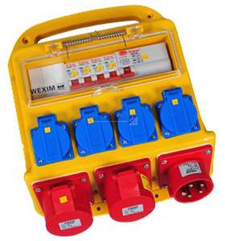 Elworks Byggepladstavle 16 Amp. 6 udtag 4 x 230V + 2 x 400V *NETTOPRIS*
