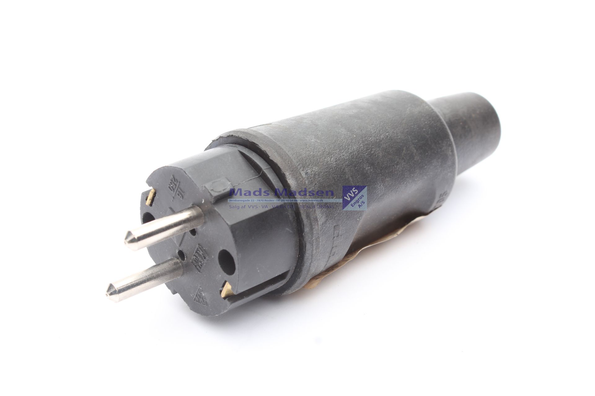 Stikprop Schuko 230V 16A Sort *NETTOPRIS*