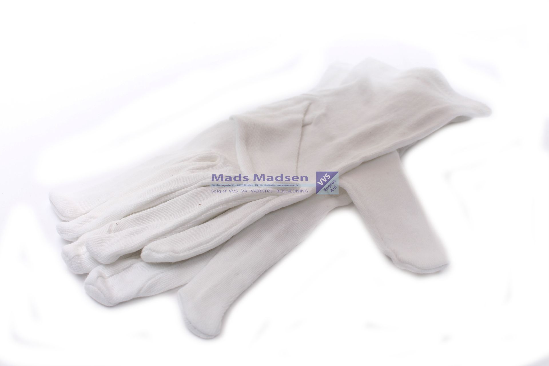 Stofhandske hvid str. 9 370090 12 par/pk *OUTLET*