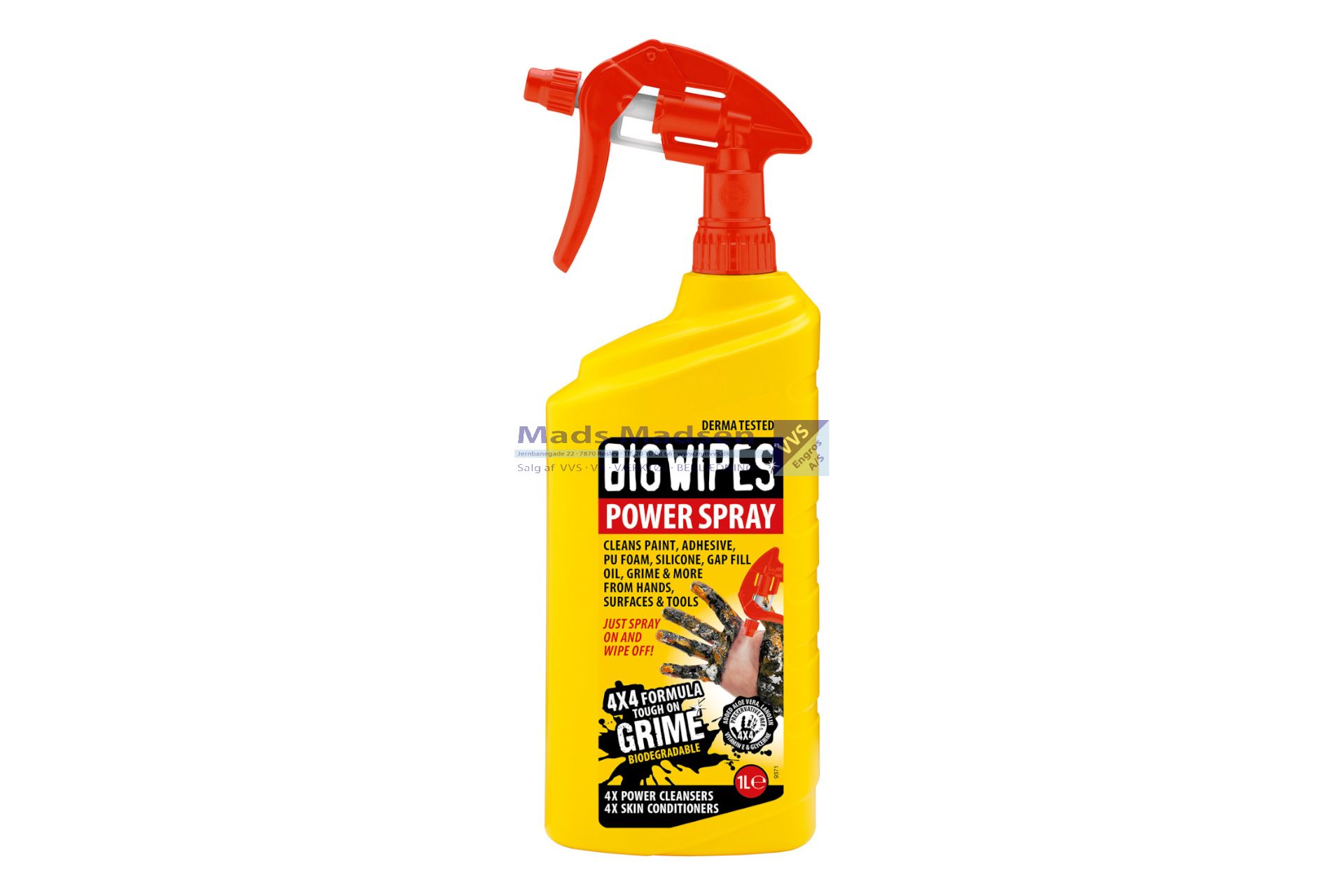Big Wipes Red Power-spray rengøringsmiddel á 1 ltr. *OUTLET*