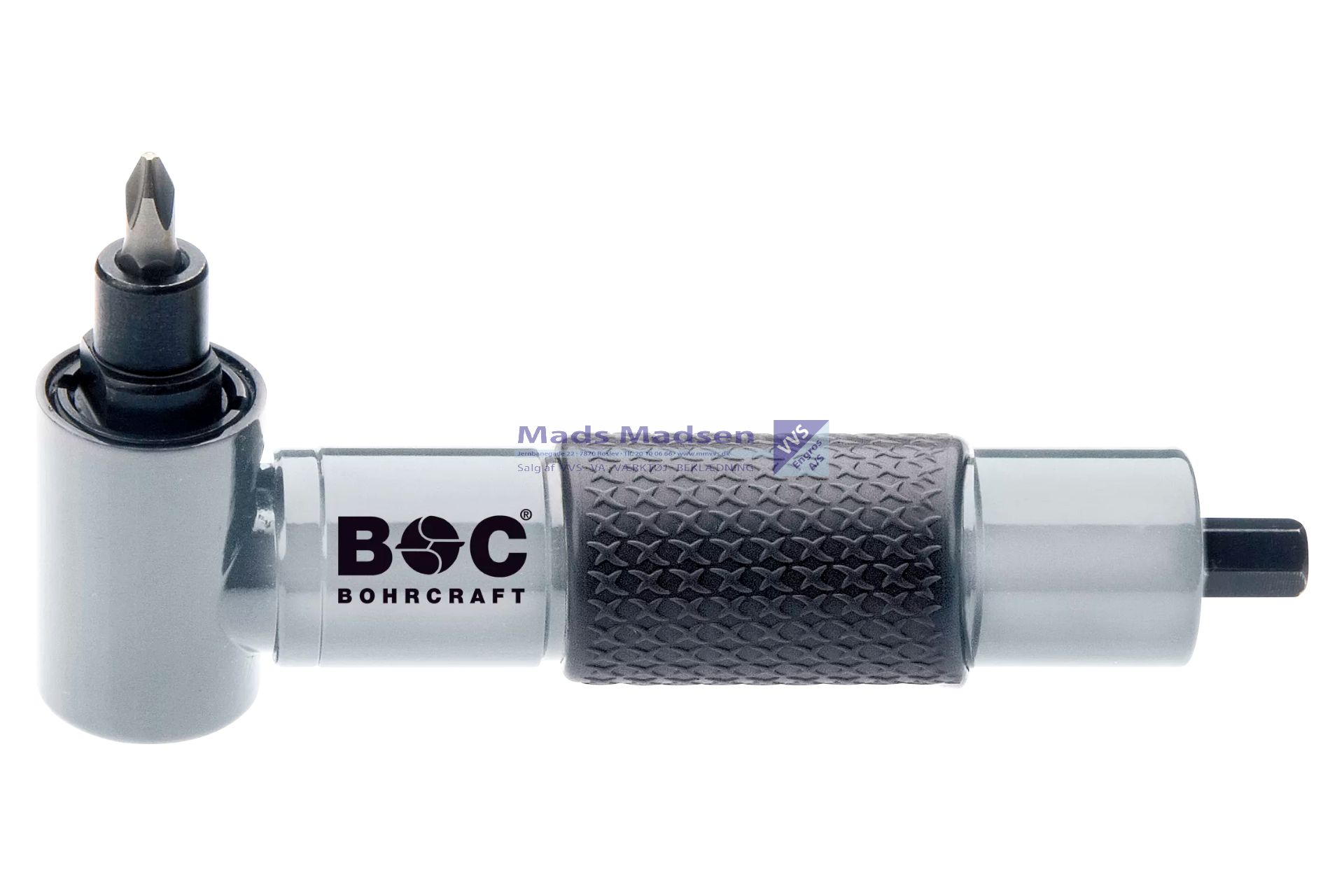 Vinkelbitsholder B&C med 1/4" (6,3) tilslutning