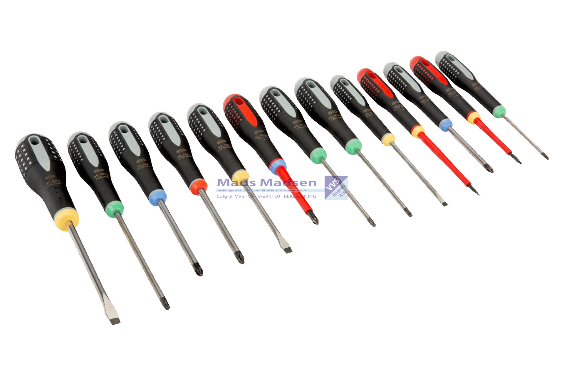 Skruetrækkersæt XXL Bahco Ergo BE-9875 13 dele *NETTOPRIS*