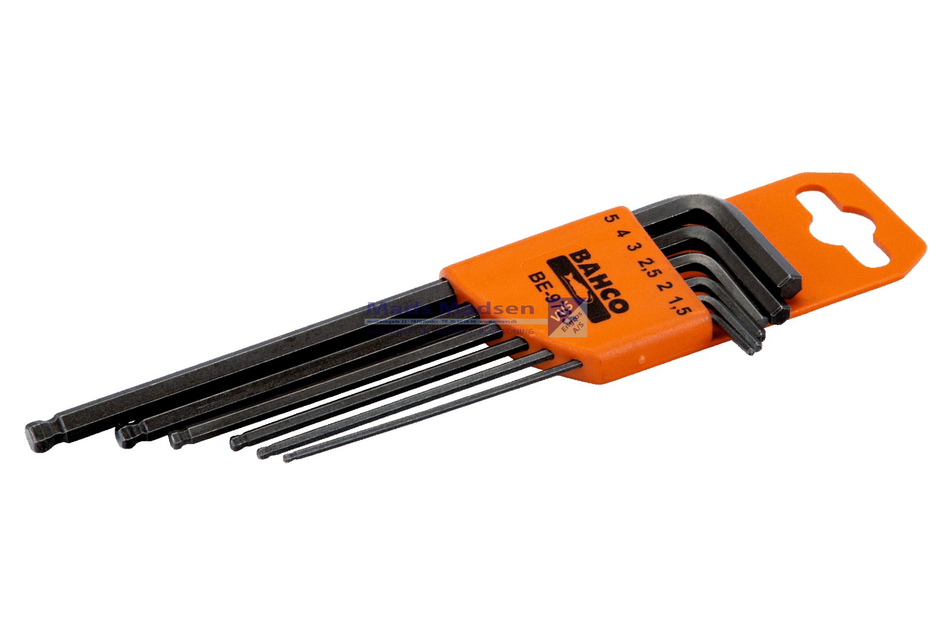 Unbrakonøgler m/ kugle i sæt Bahco BE-9770 1,5-10mm *NETTOPRIS*