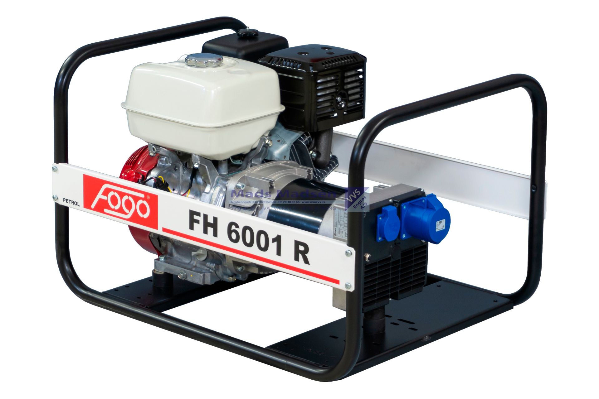 Benzingenerator Fogo FH6001R Honda GX390 motor 230V 6,2KW 1x220V/16A / 1x220V/32A /CEE *NETTOPRIS*
