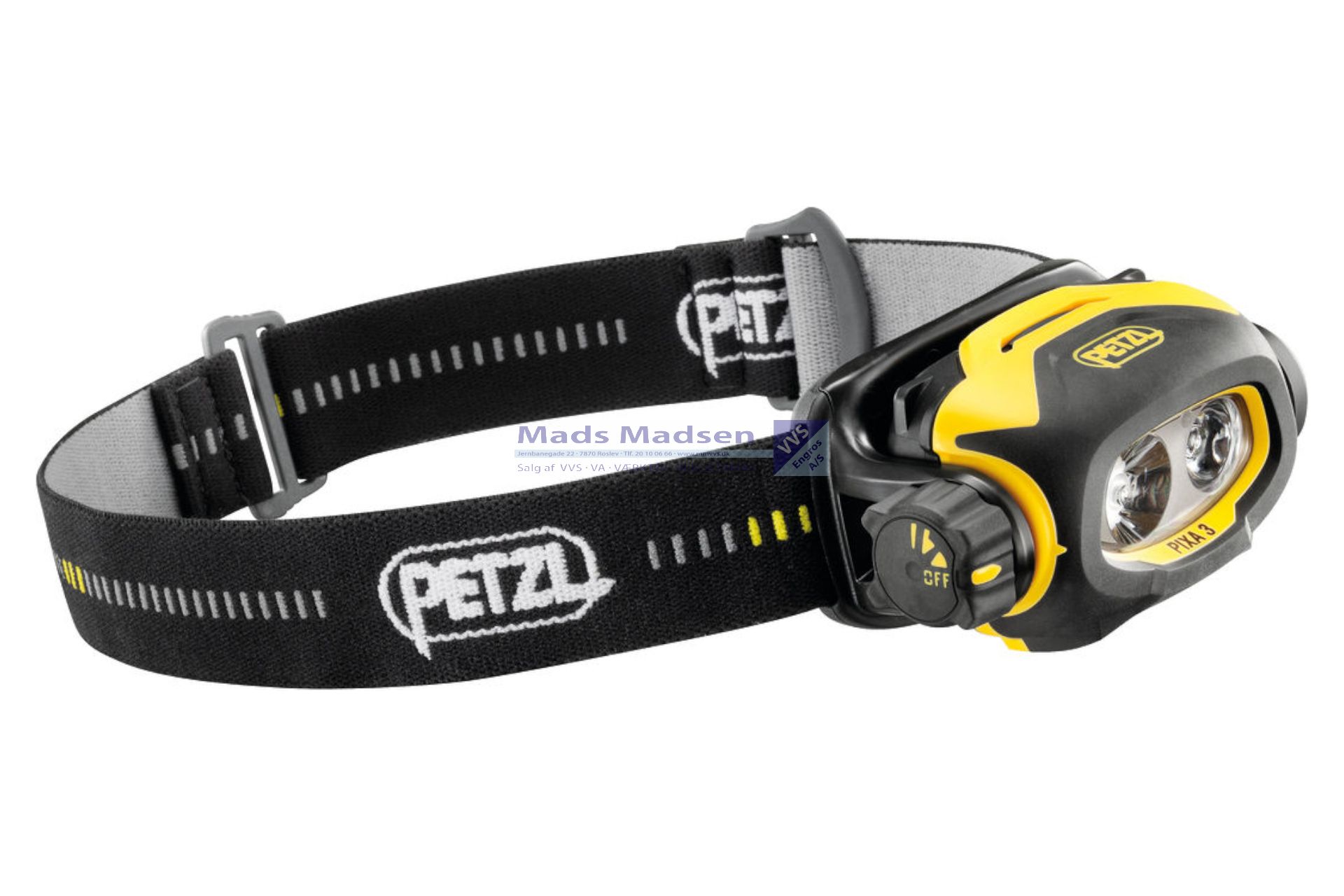 Petzl PIXA 3 Pandelampe 100 lumen ATEX II godkendt SORT/GUL (S)