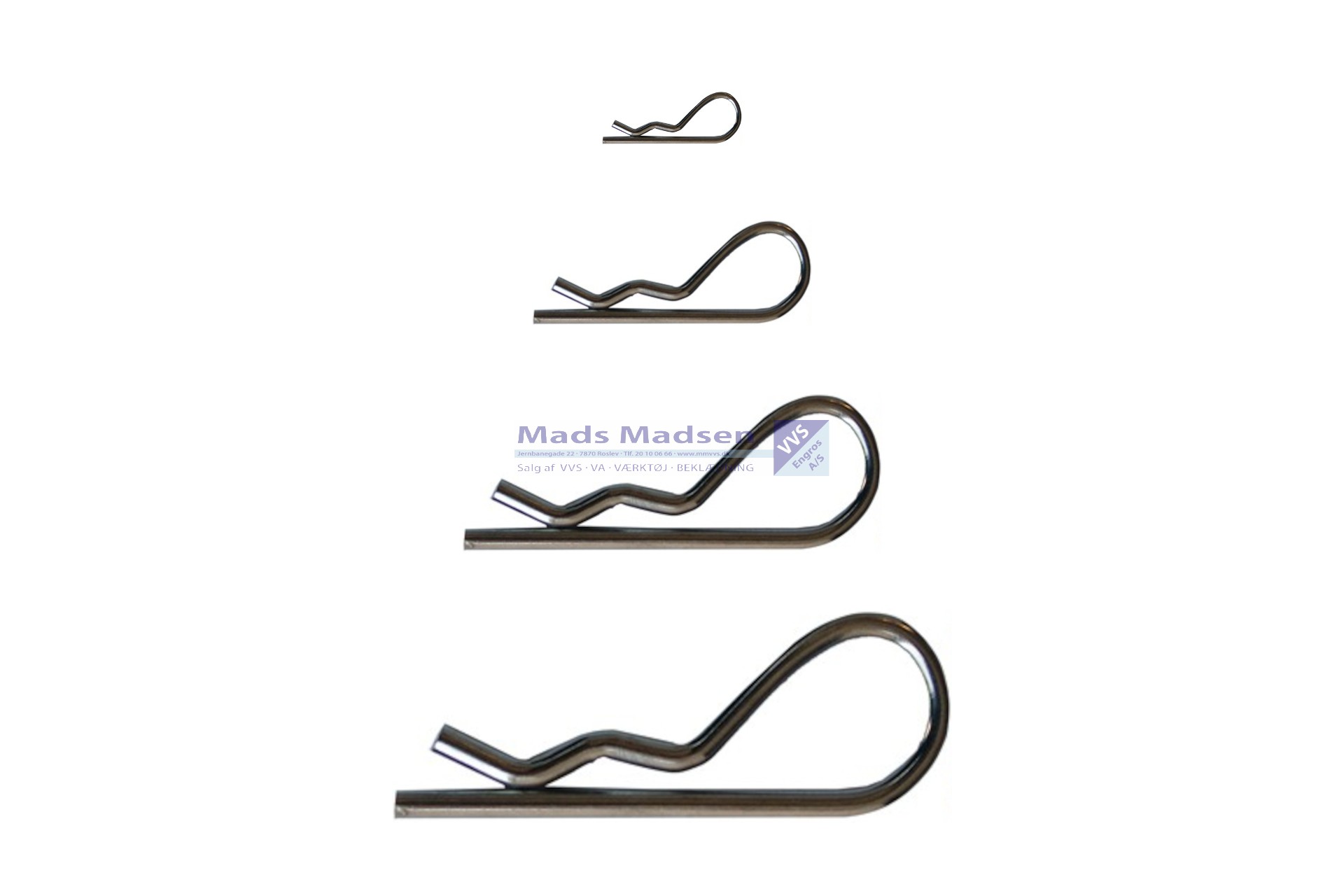 BGS Fjedersplitsortiment 2,4-4,0 mm 150 dele *NETTOPRIS*