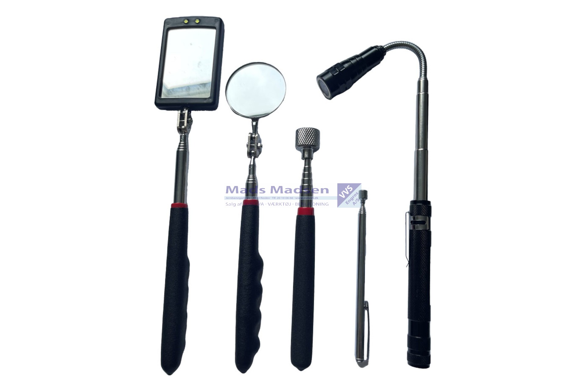 Bato Magnet/Spejlsæt 5 dele 9360 *NETTOPRIS*