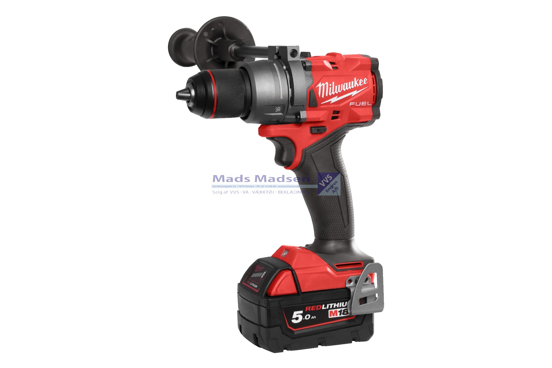 Milwaukee M18 FUEL FPD3-502X akku slagbore-/skruemaskine 2 x 5,0 Amp. + lader 4933479860 (K) *NETTOPRIS*