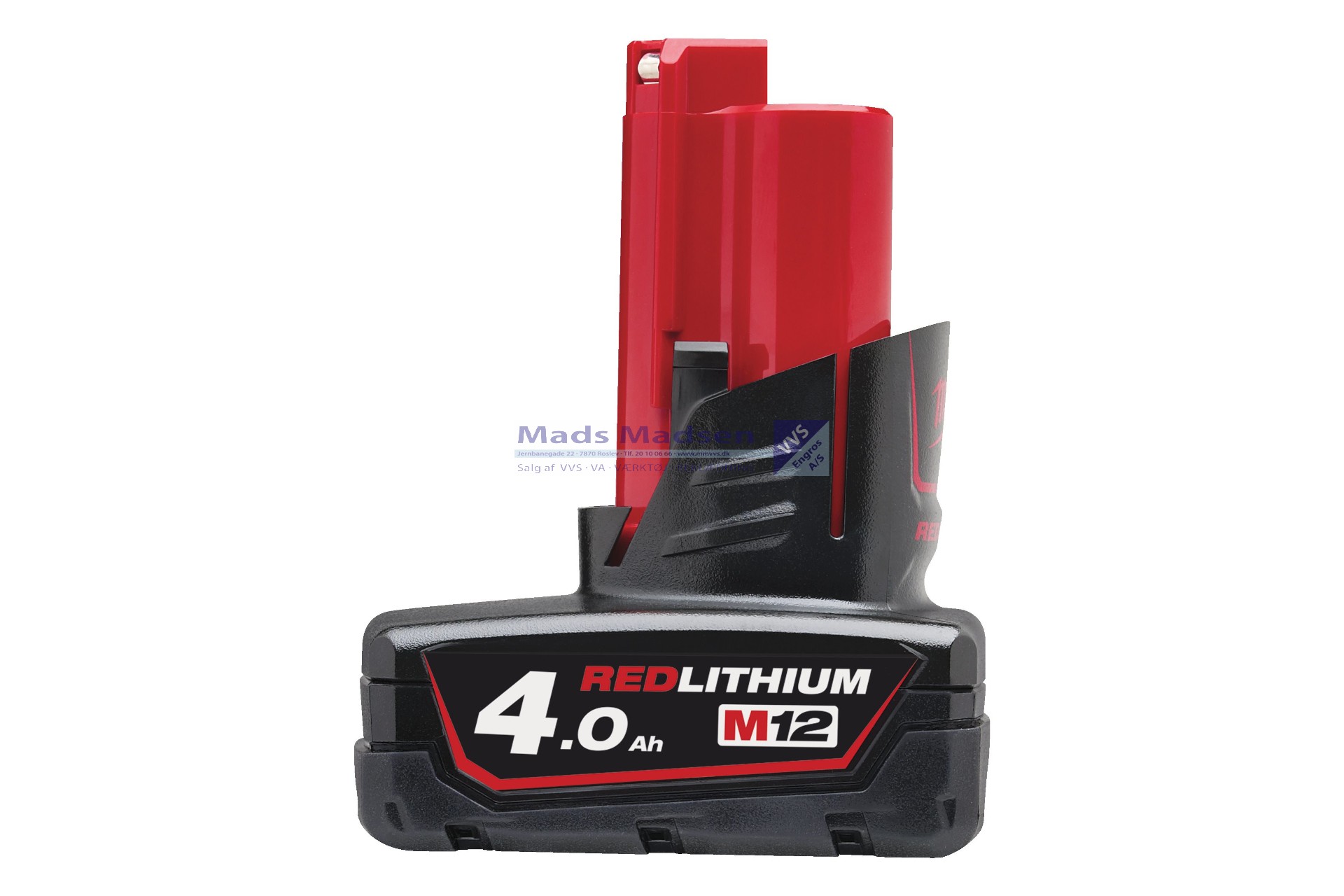 Milwaukee M12 B4 akku batteri 12V 4,0 Amp. incl. afgift 4932430065 *NETTOPRIS*