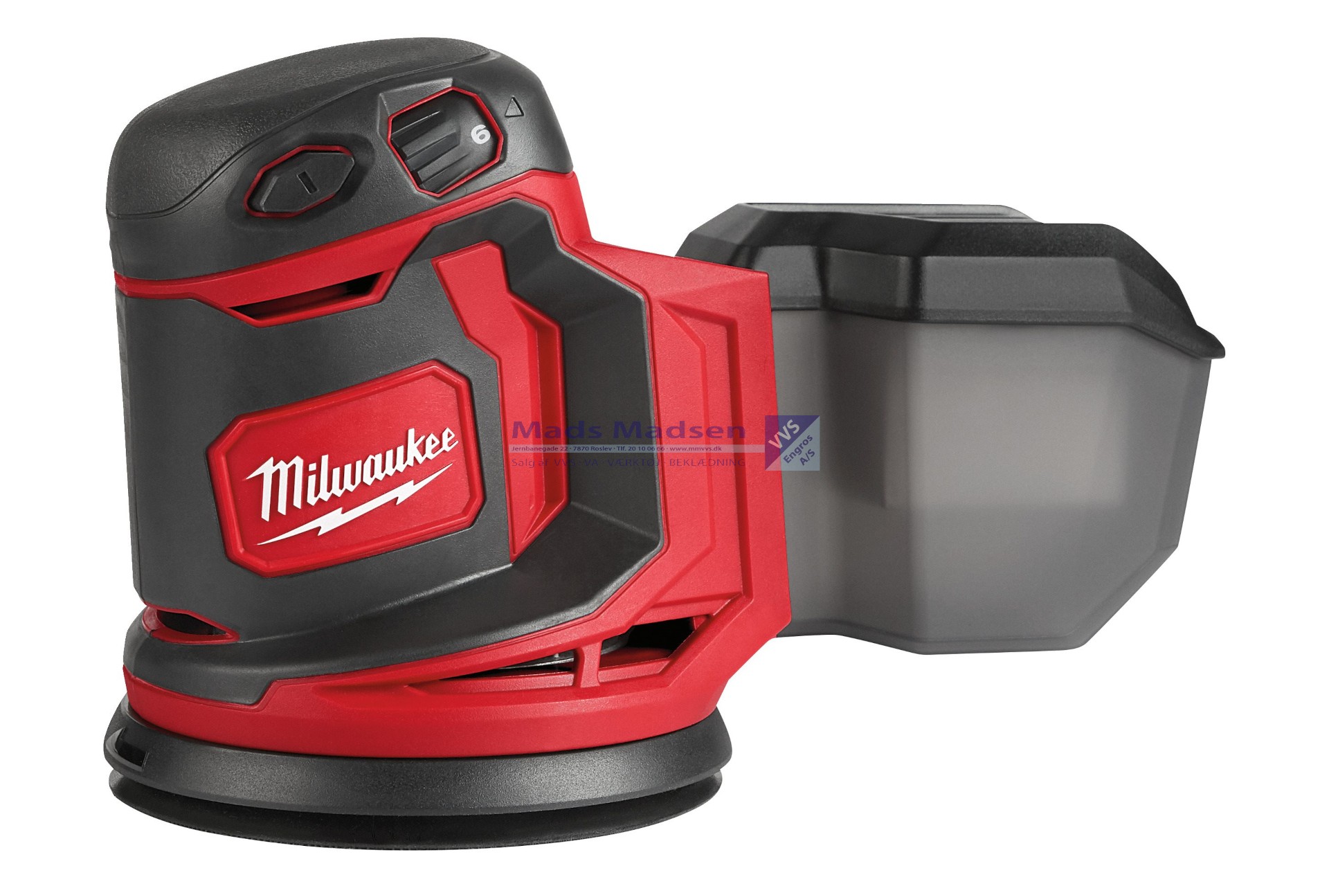 Milwaukee M18 BOS125-0 excentersliber Solo 4933464228 *NETTOPRIS*
