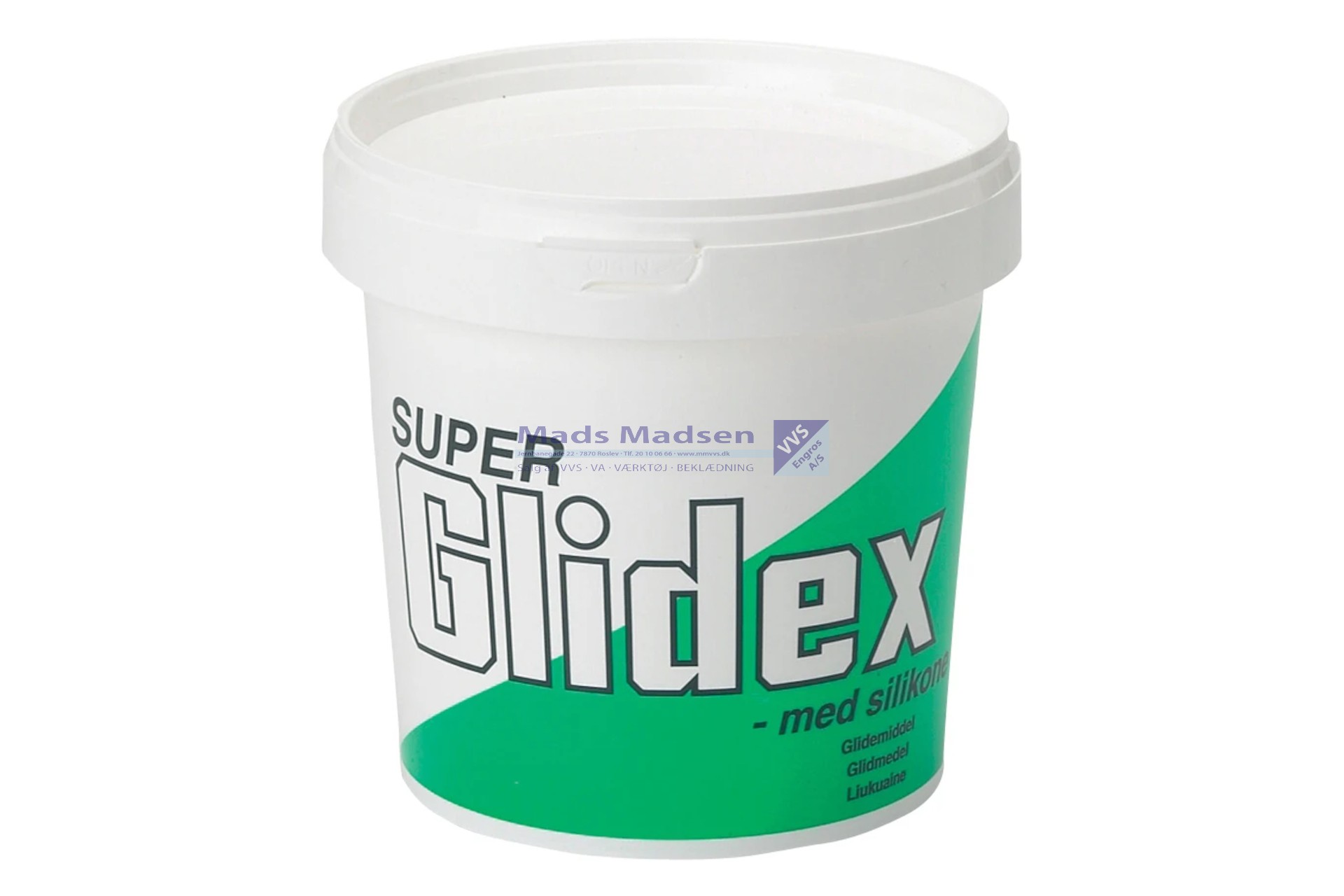 Super Glidex glidemiddel  á 1kg. i spand 6 ds/krt