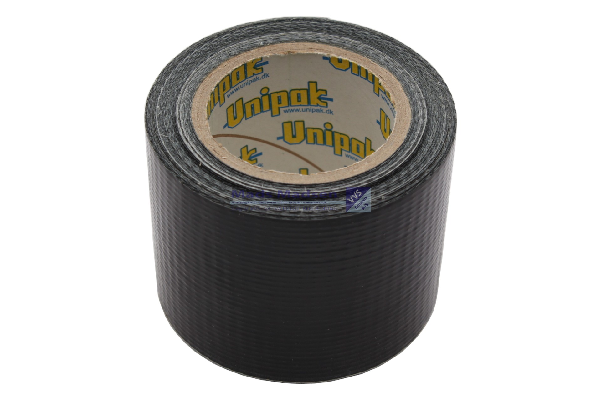 48mm Lærredstape/gaffatape á 10mtr SORT *NETTOPRIS*