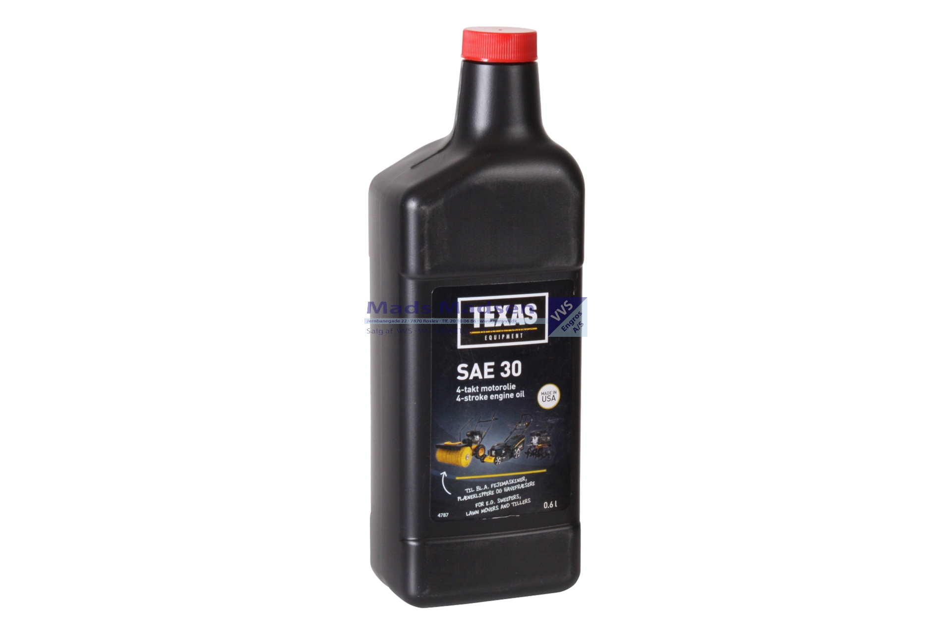 Texas Plæneklipperolie SAE 30 á 0,6 ltr. *NETTOPRIS*