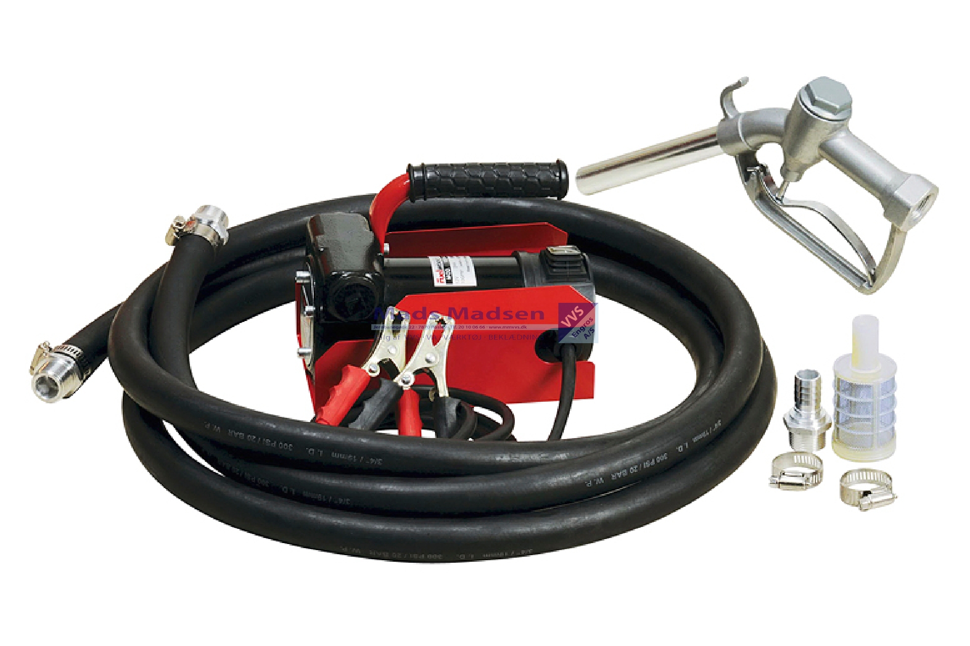 Flair Dieselpumpesæt 24V 3/4" 40 ltr/min med slange og pistol 05.024 *NETTOPRIS*