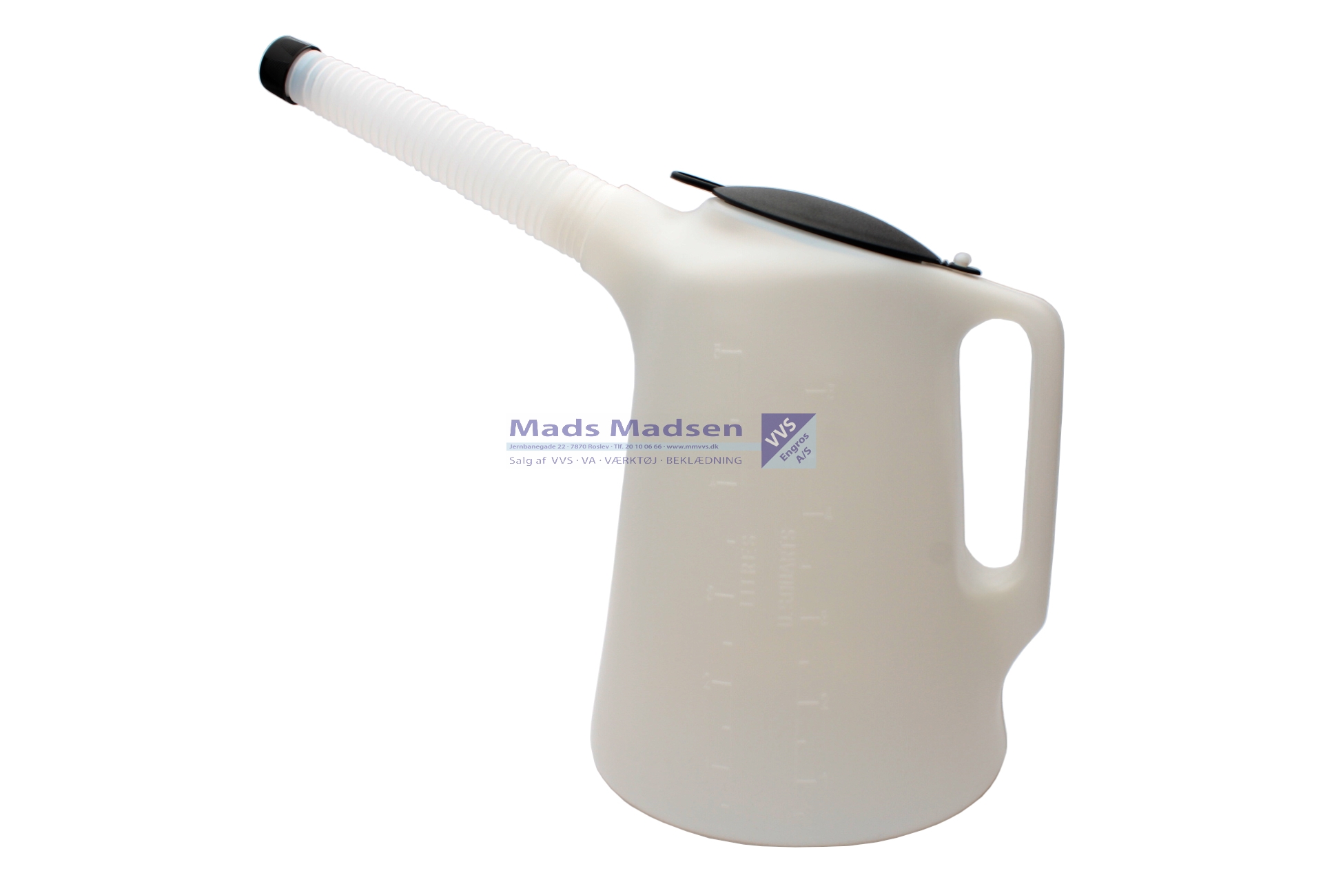 Oliemål PVC m/ flextud og låg 5 ltr. *NETTOPRIS*