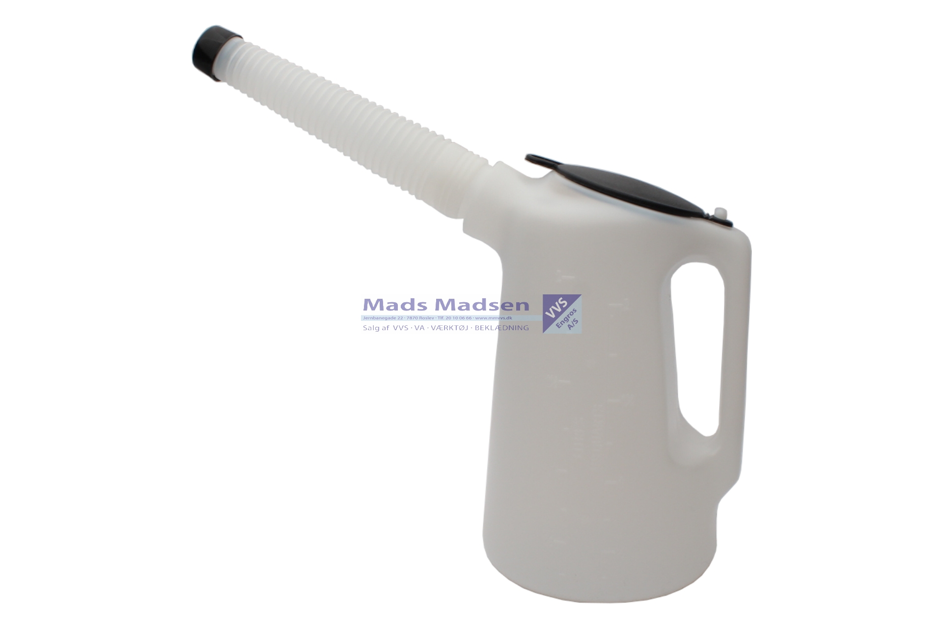 Oliemål PVC m/ flextud og låg 2 ltr. *NETTOPRIS*