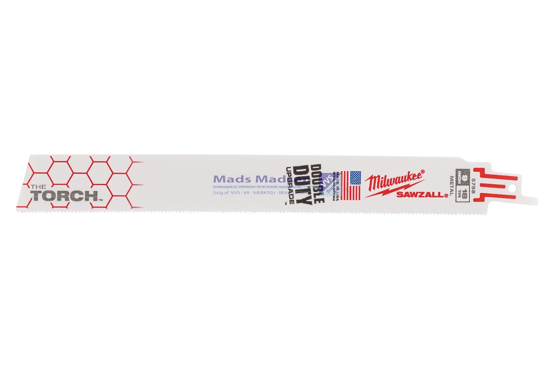 Milwaukee Bajonetsavklinge TORCH 230 x 18 tpi. Metal 5/pk 48005788 *NETTOPRIS*