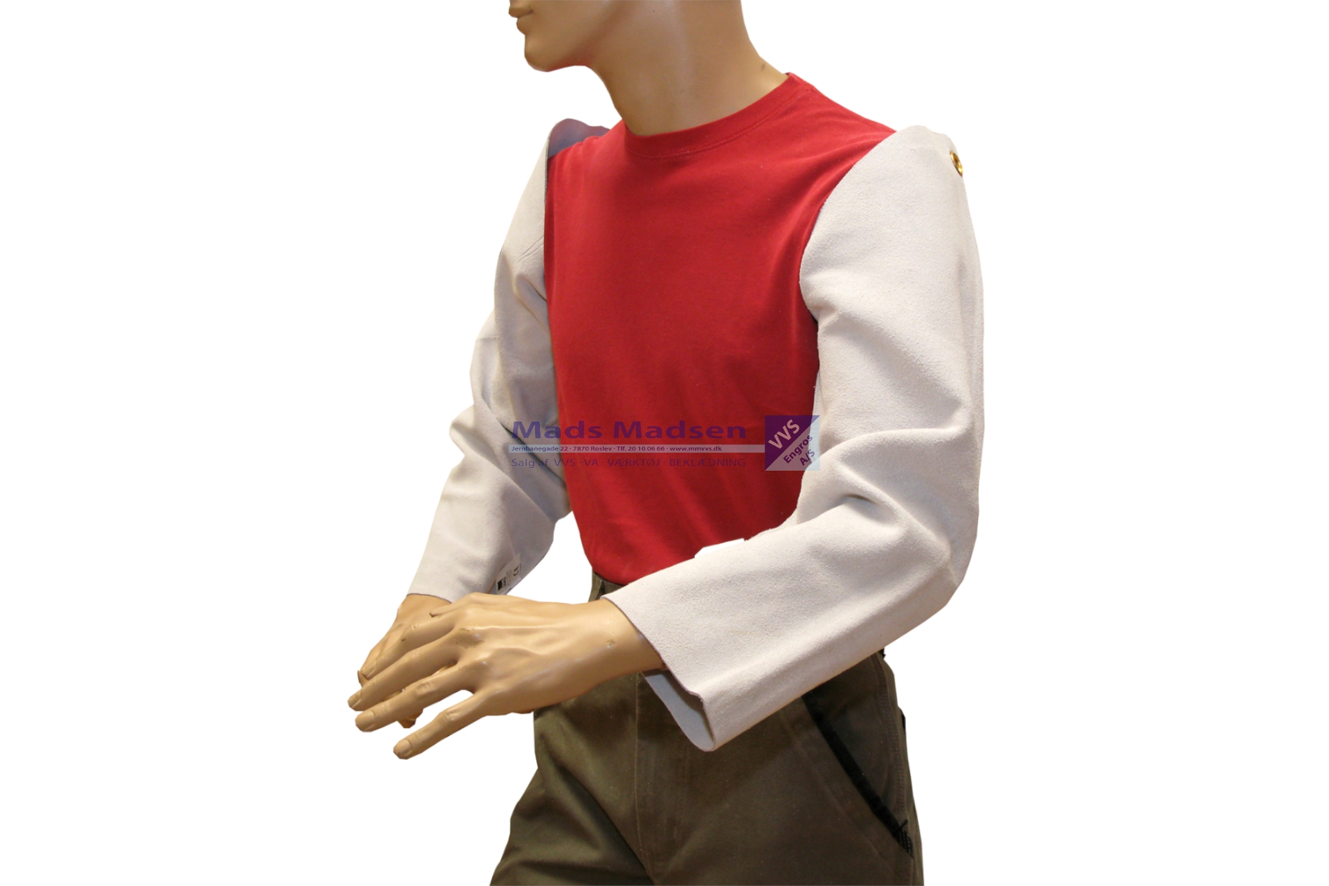 Svejseærmer OS oksespalt 65 cm 285065 eksl.nakkerem