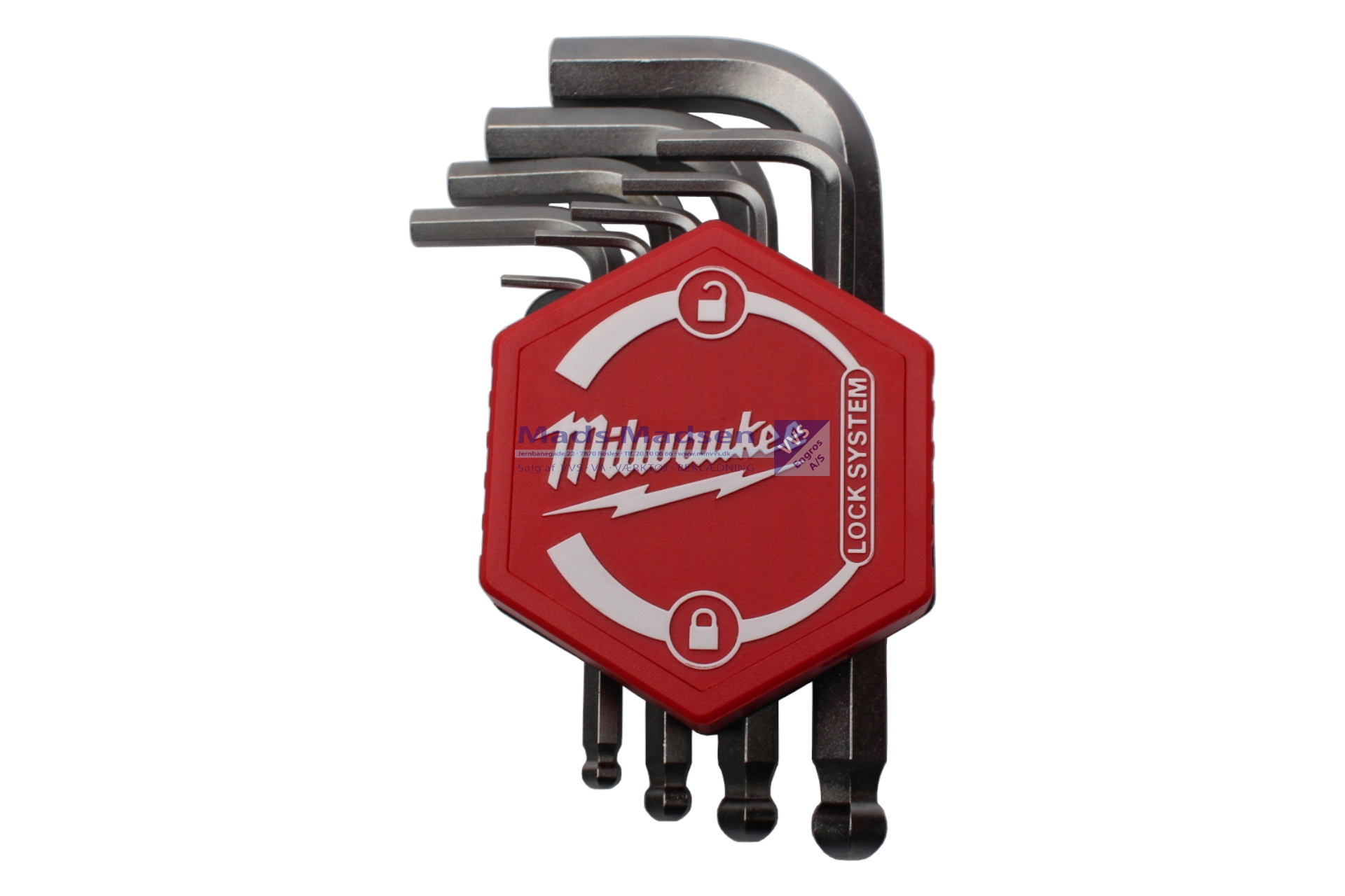 Milwaukee Unbrakonøglesæt m/ kugle 1,5 - 10 mm 4932492399 *NETTOPRIS* SÅ LÆNGE LAGER HAVES XXX