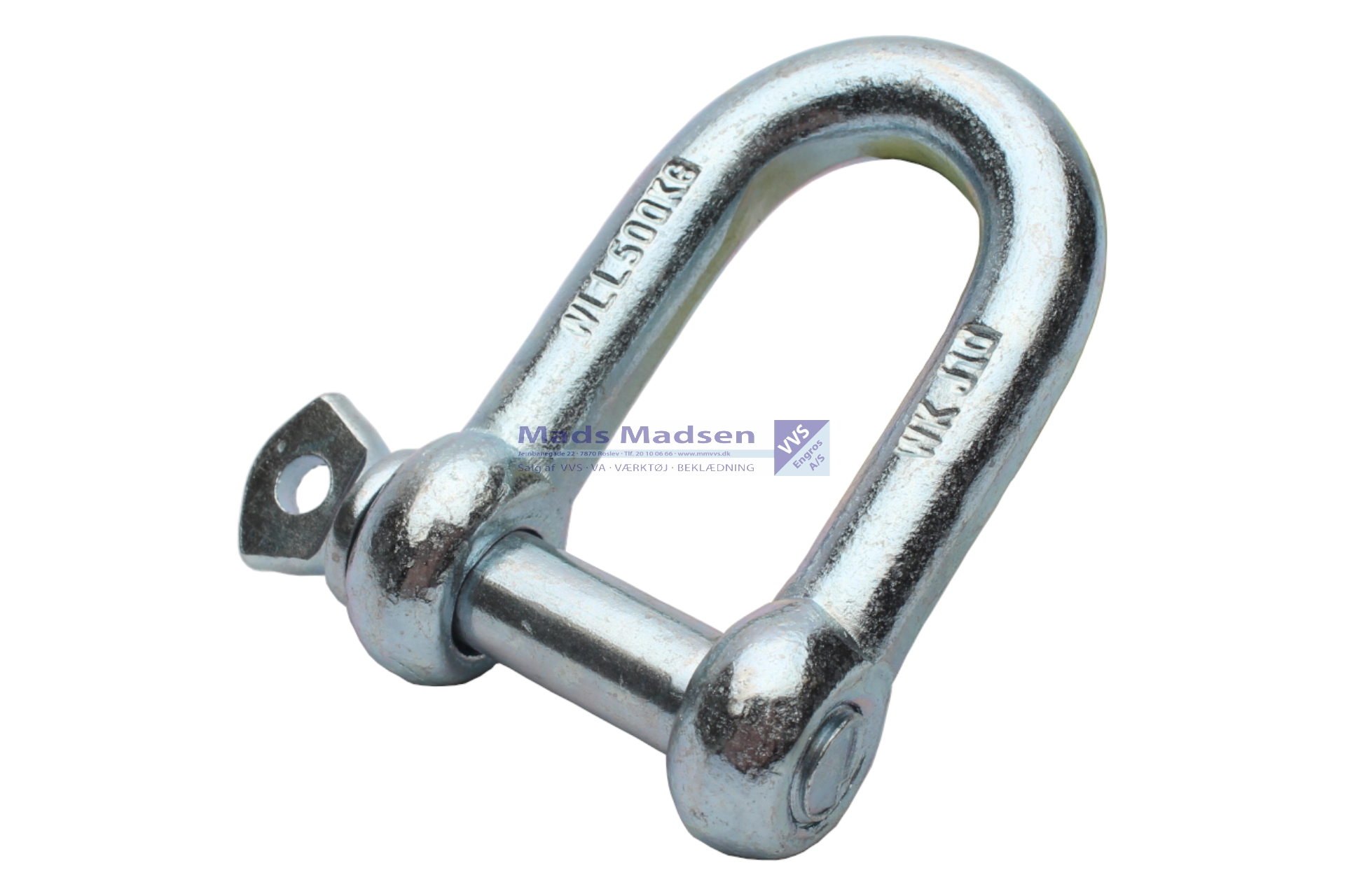 3/8" galv. sjækel D-form