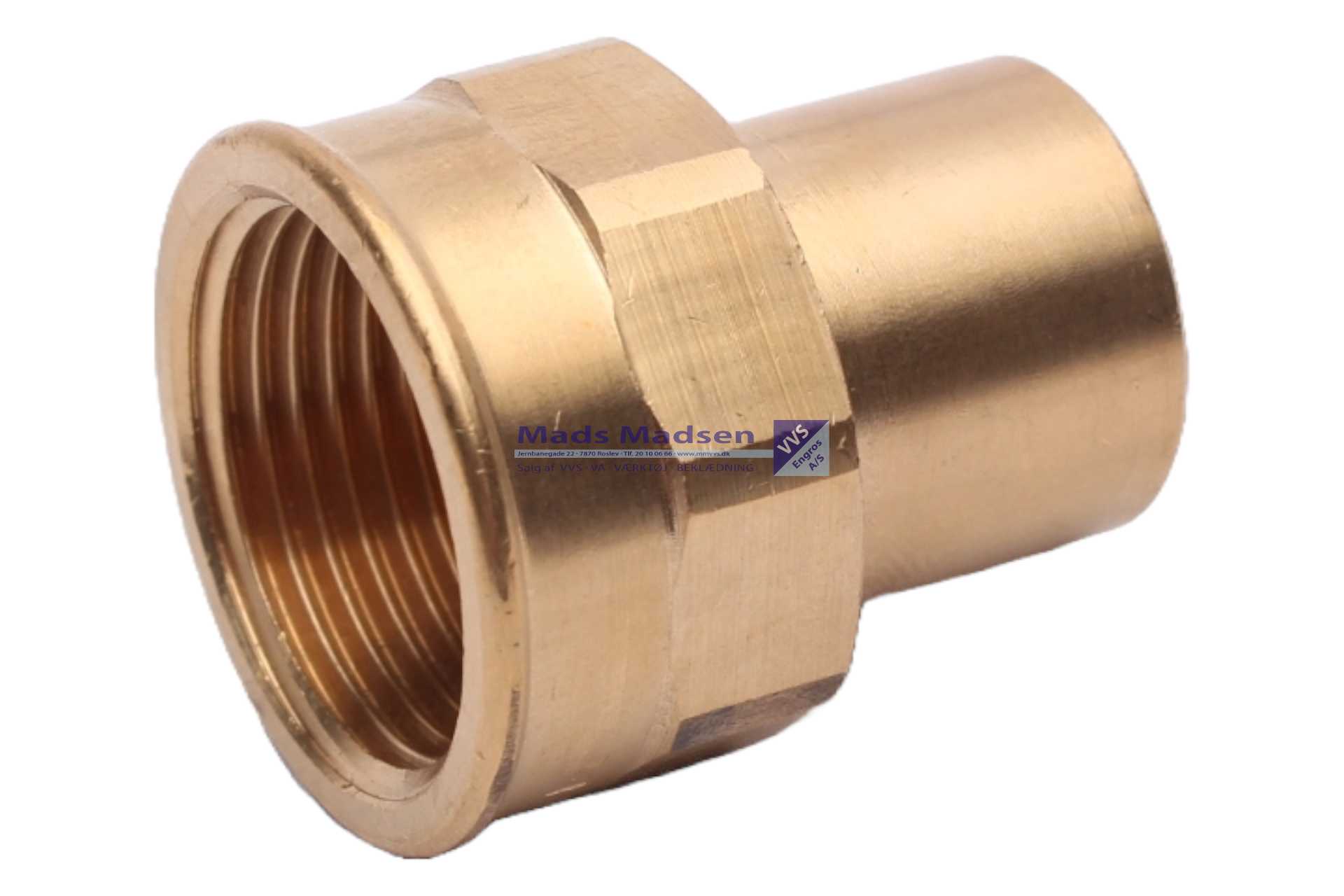 22mm x 3/4" loddeovergang n/m