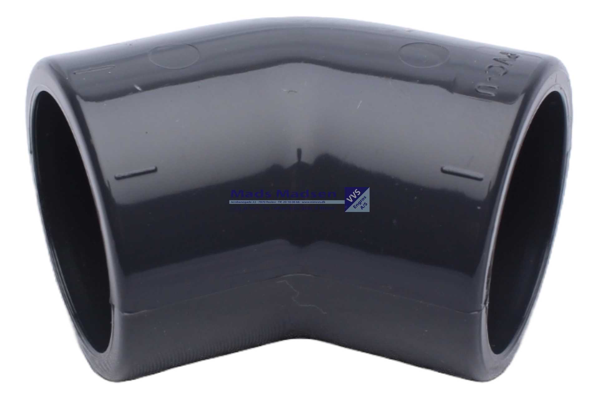 32mm Plasson pvc vinkel 45gr.