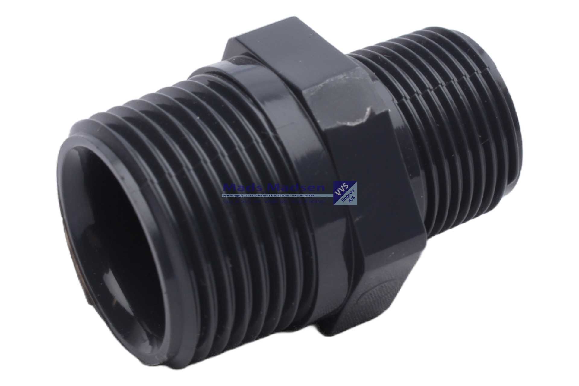 3/4" x 1/2" Plasson pvc brystnippel