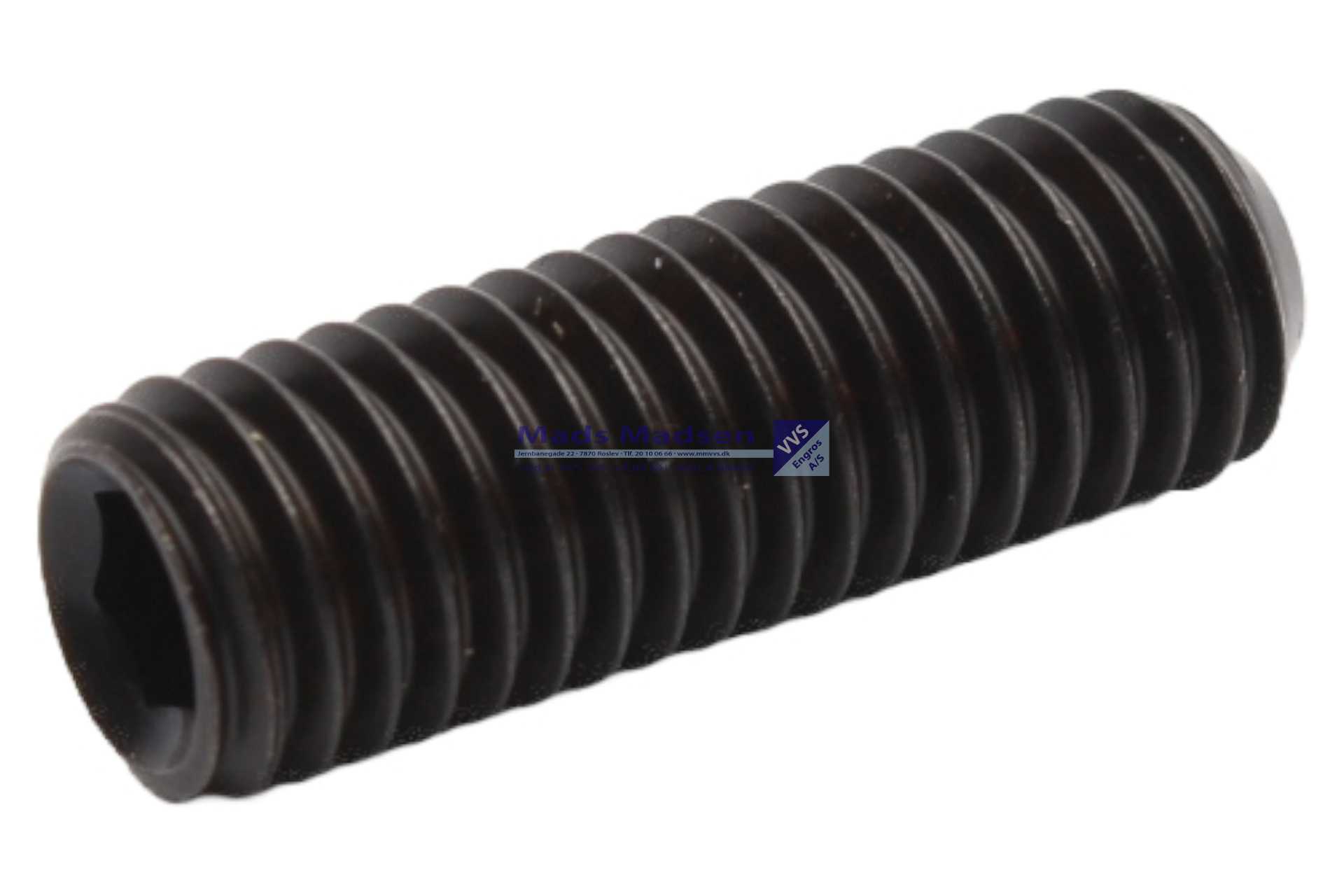 M10 x 10 Pinolskrue DIN 916 14.9 sort 100stk/p