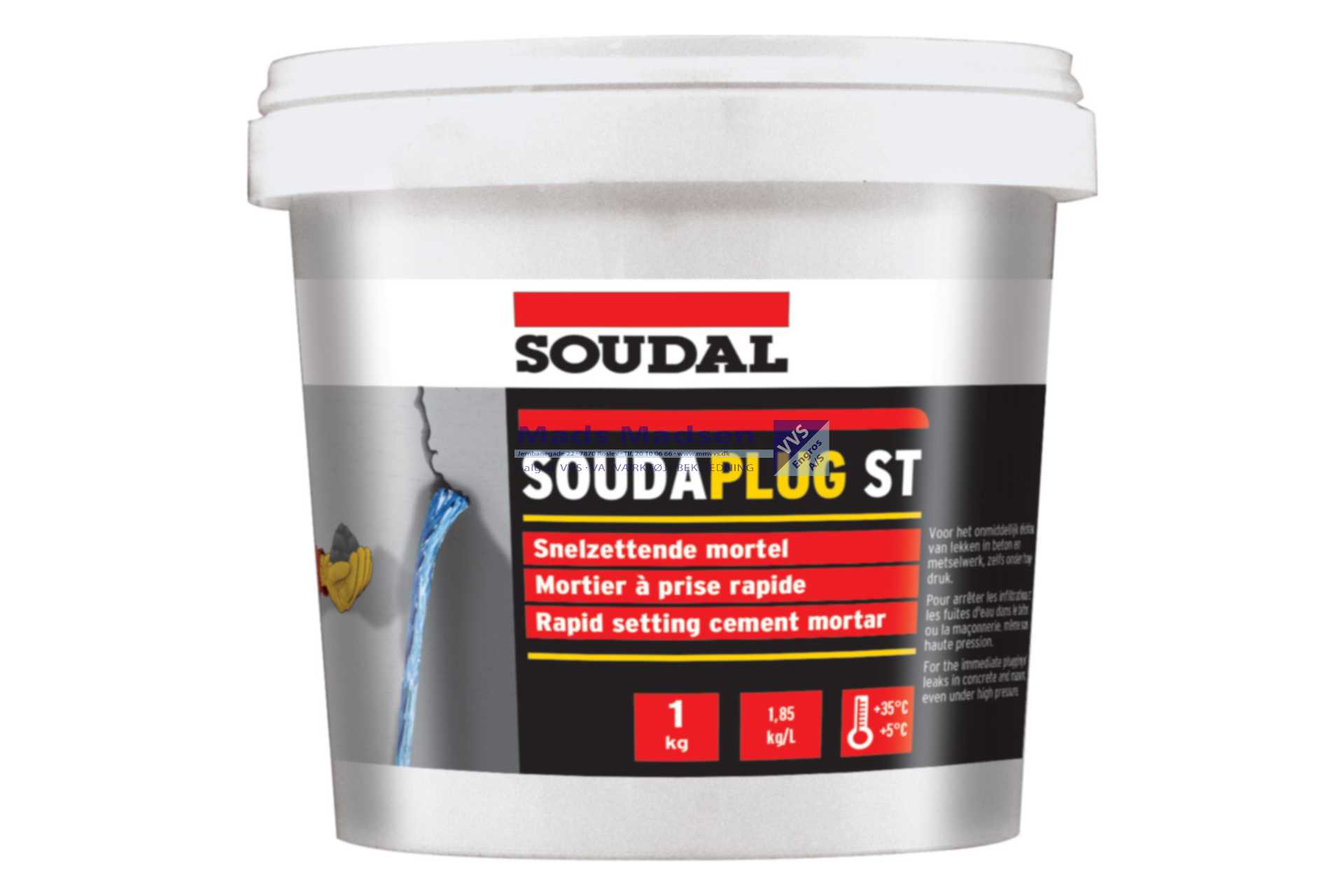 Soudaplug ST Lynmørtel á 1 kg *NETTOPRIS*