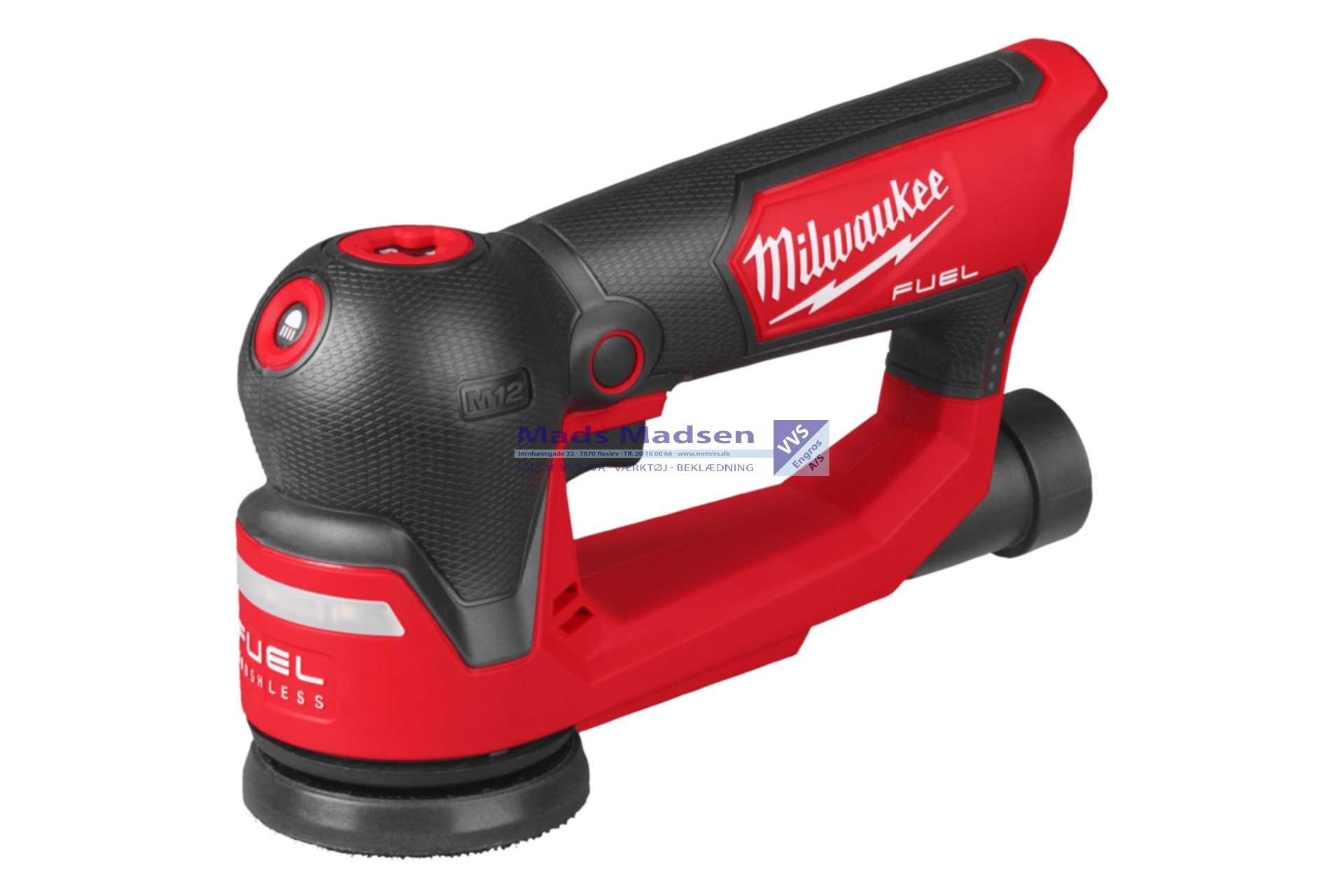 Milwaukee M12 FUEL 75 mm Excentersliber FSDR75-0B 4933498232 *NETTOPRIS*