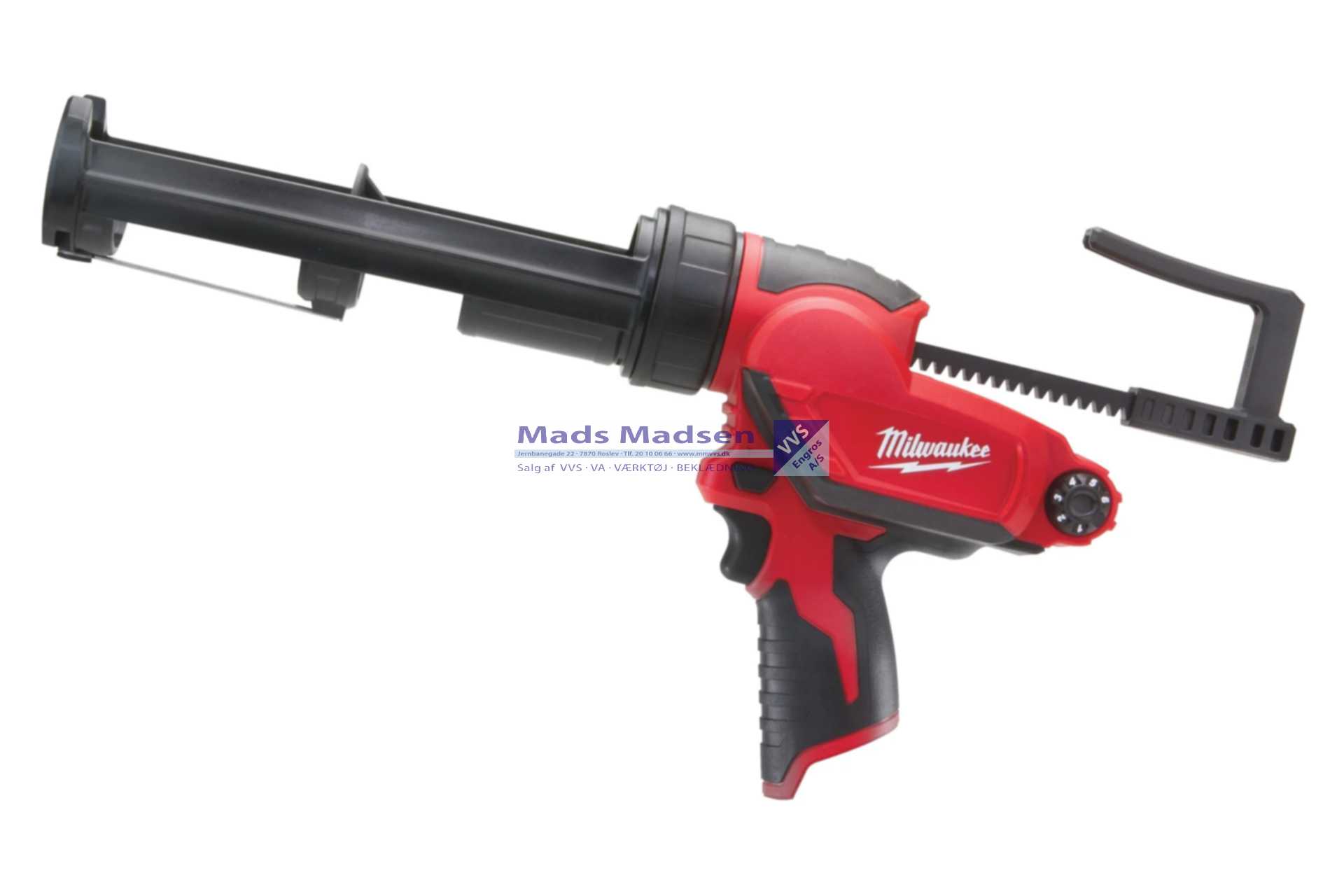 Milwaukee M12 Kompakt fugepistol med 310 ml. standard holder PCG/310C-0 4933441783 *NETTOPRIS*