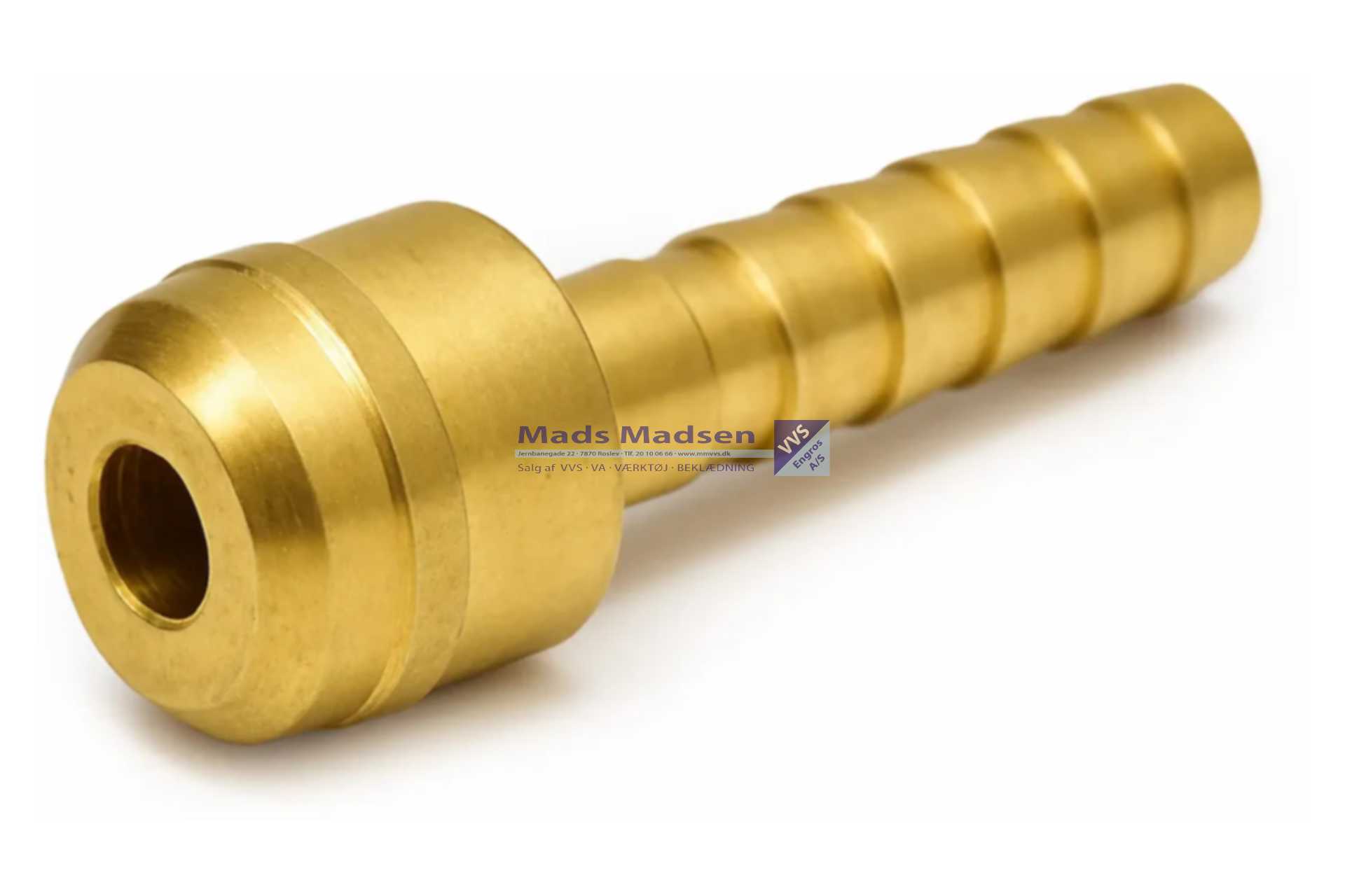 Slangestuds WHC 3/8" x 6mm UDEN omløber