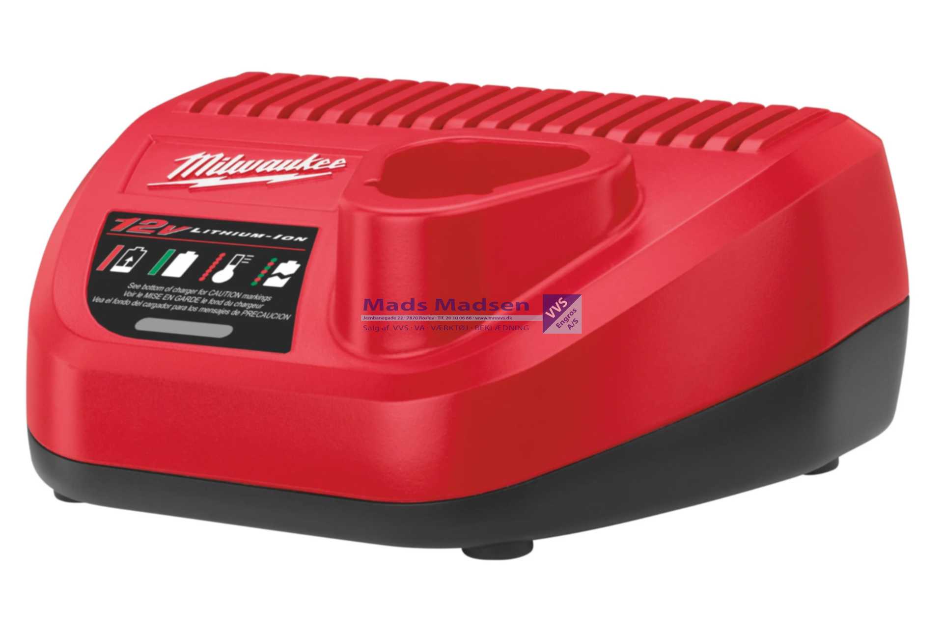 Milwaukee M12 C12 C akku lader 4932352000 (K) *NETTOPRIS*