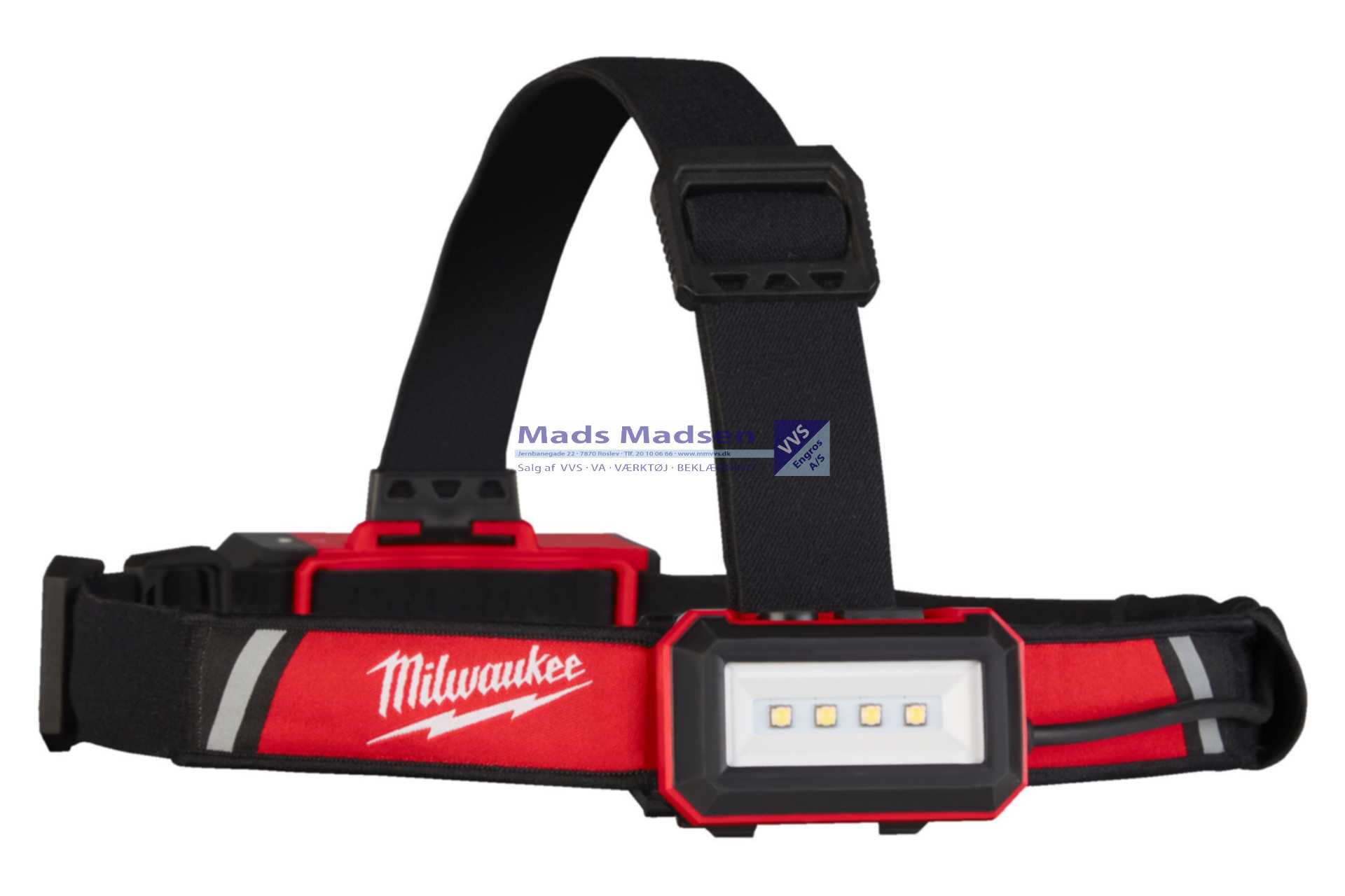 Milwaukee L4 USB-Genopladelig pandelampe til hjelm 600 Lumen HLRP-301 4933479767 *NETTOPRIS*