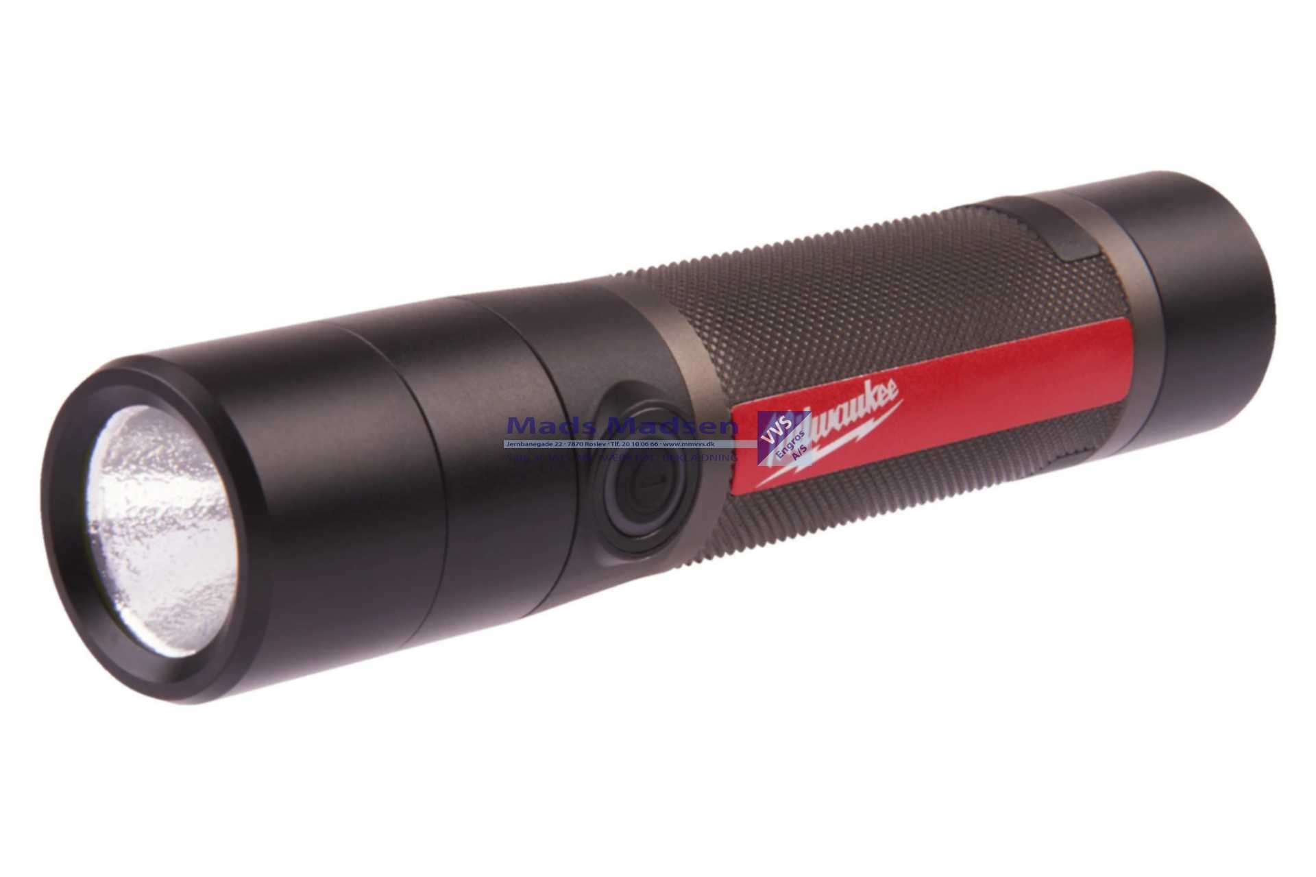 Milwuakee L4 USB-Genopladelig LED-Lommelygte med drejefokus 800 Lumen FMLED-301 4933479770 *NETTOPRIS*