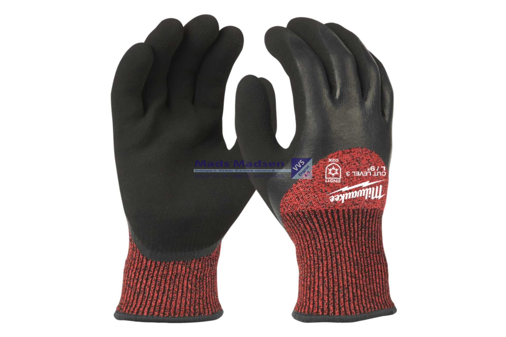 Milwaukee vinterhandsker skærefaste 12 par/pk 72 par á kassen str. 9/L 4932479005 *NETTOPRIS*