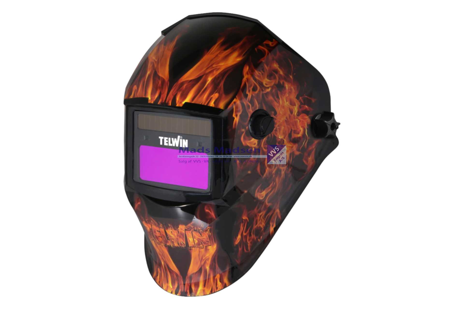 Telwin Stream Flame aut. svejsehjelm DIN 4/9-13