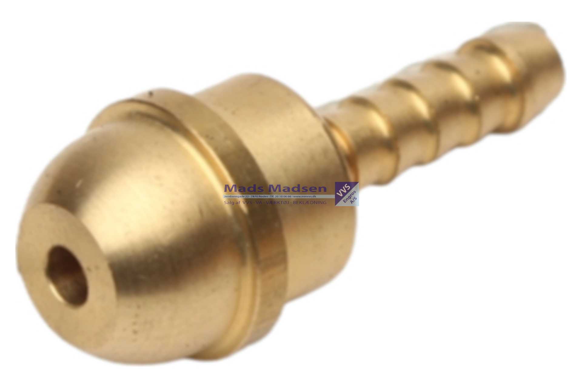 3/8" Slangestuds Ø8 uden omløber